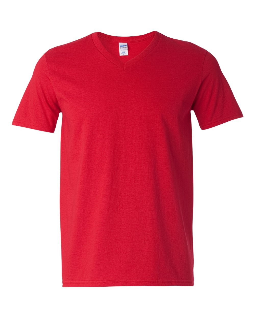 4.5 oz. V-Neck T-Shirt (G64V) - Cherry Red, Medium (Pack of 12) - Soft Cotton Crewneck Tees for Men, Casual Wear & Everyday Outfits