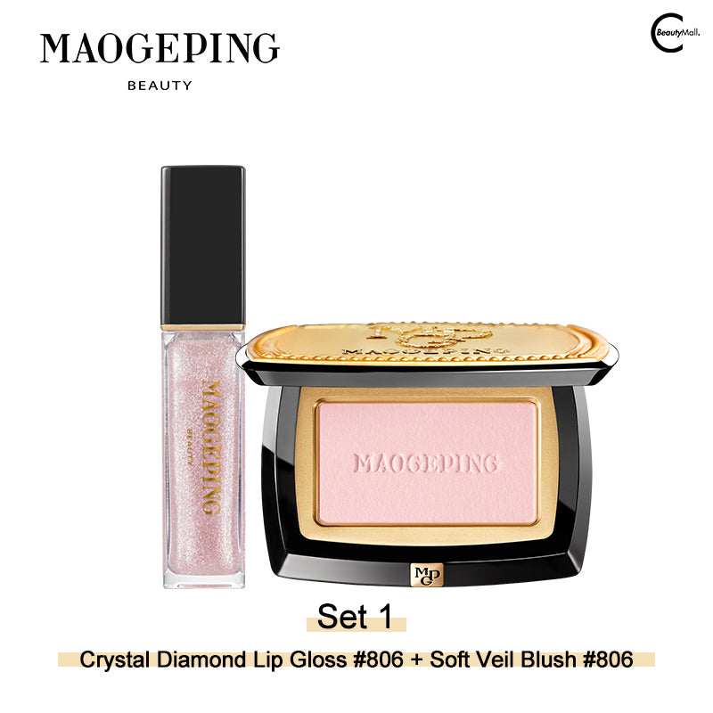 MAOGEPING Crystal Diamond Lip Gloss - Shiny & Moisturizing Lip Gloss with Sparkling Diamond Effect | Perfect for Parties, Date Nights & Special Occasions