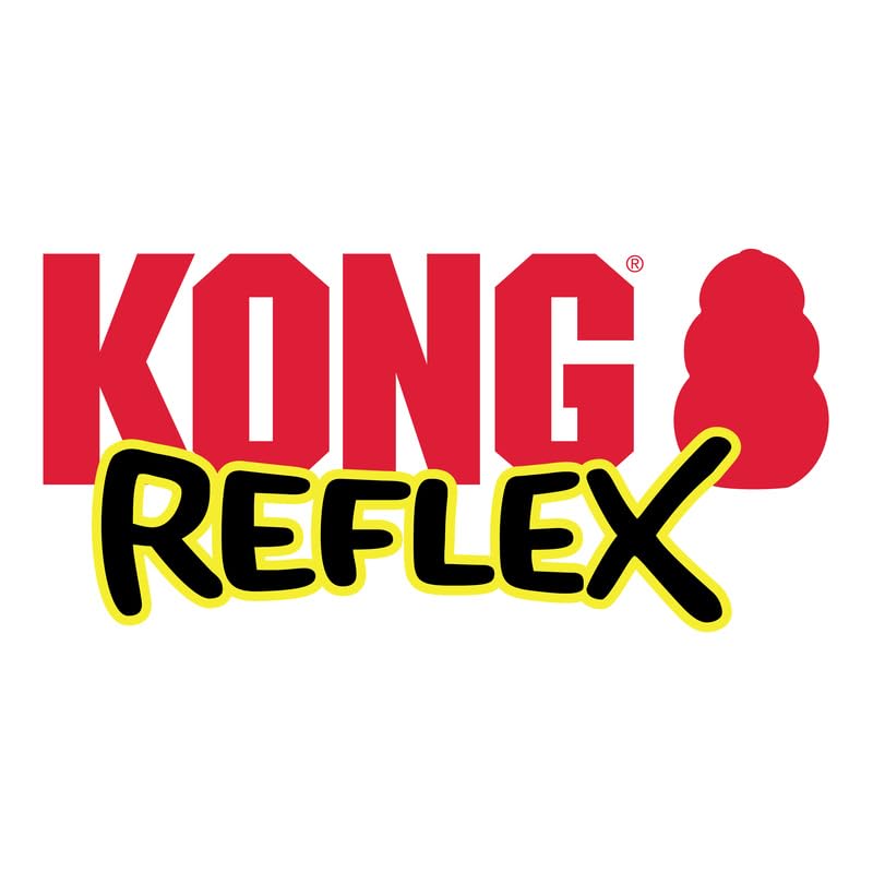 Durable KONG Reflex Football Dog Toy - Flexible Bounce Material for Interactive Play, Fetch & Training - Perfect for Outdoor & Indoor Fun with Your Pet