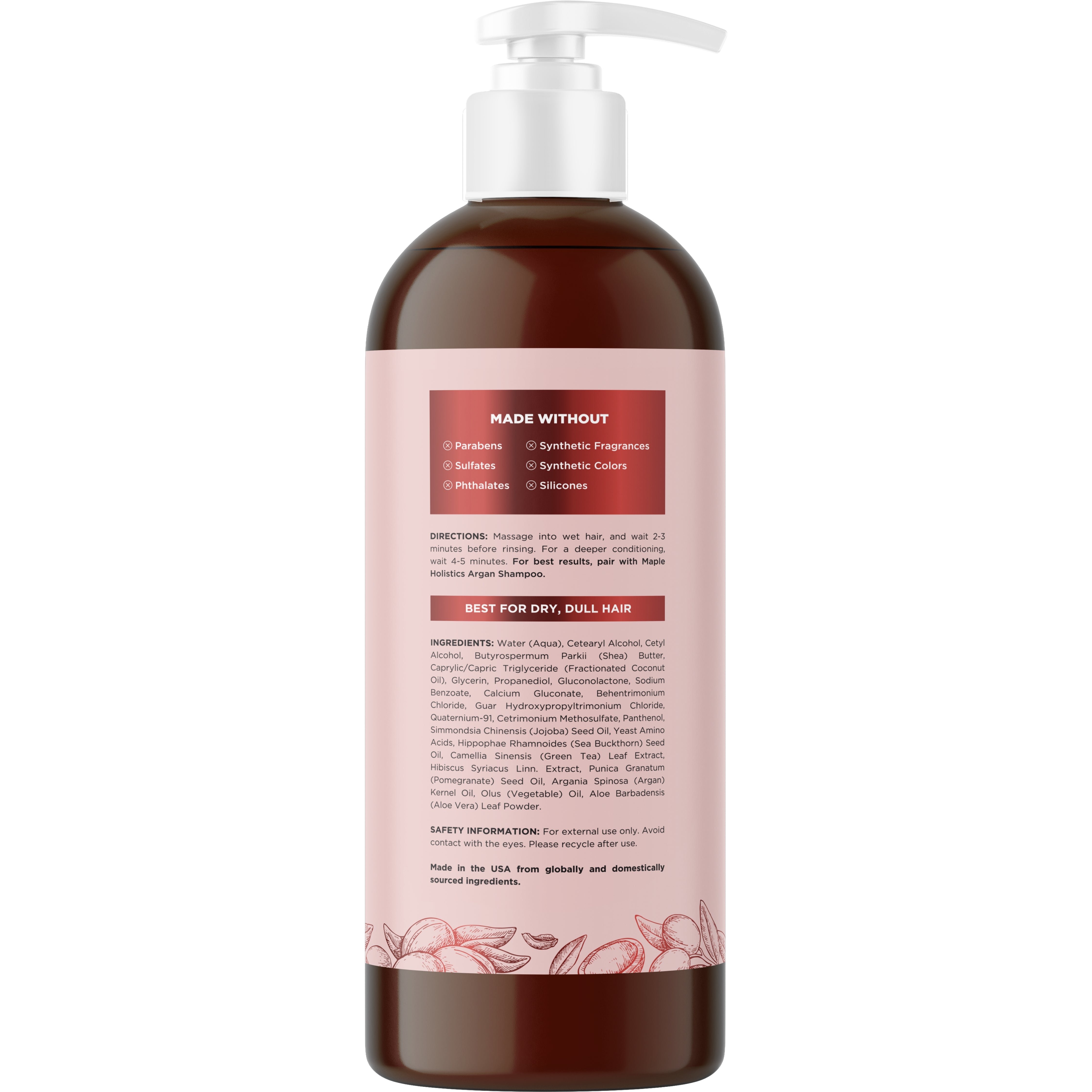 Best Argan Oil Conditioner for Dry & Damaged Hair - Deep Hydration & Repair - Perfect for Daily Hair Care & Salon Treatments