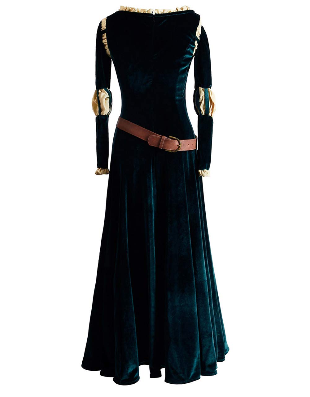 Merida Brave Princess Cosplay Costume for Women - Elegant Long Dress & Wig Set - Halloween, Cosplay, Renaissance Fair Outfit - Perfect for Costume Parties & Themed Events