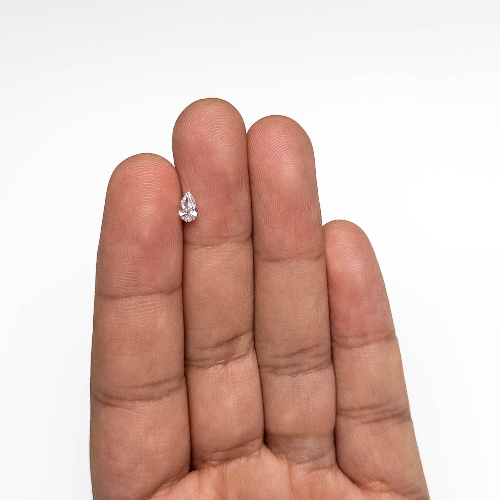 0.25ct Fancy Grey Pear Brilliant Cut Diamond - 5.71x3.36x1.94mm (19923 53) - Perfect for Engagement Rings & Fine Jewelry