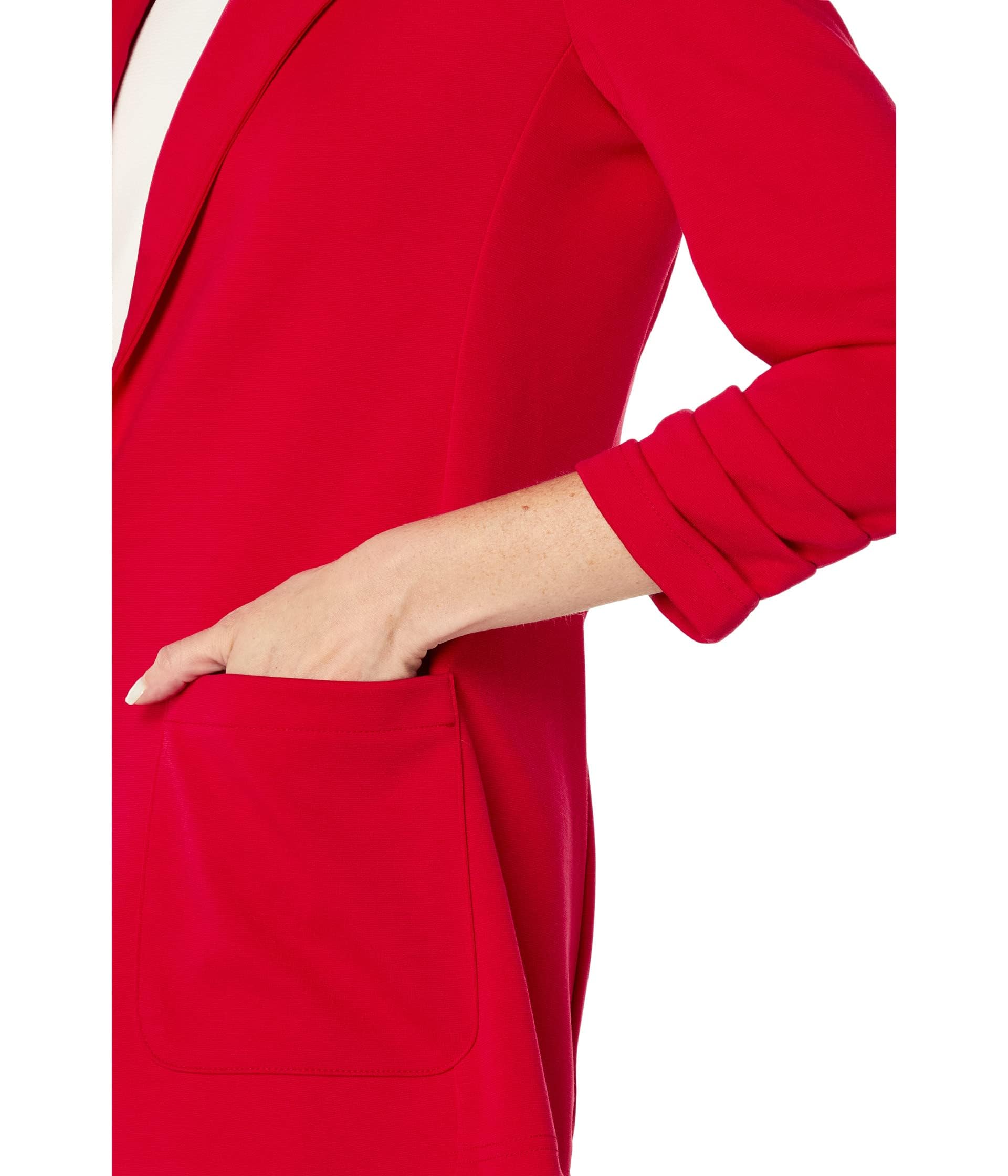 Tommy Hilfiger Women's Scarlet Unlined Single Button Blazer Jacket - Size 10 | Business Casual Office Wear, Formal Events & Professional Outfits