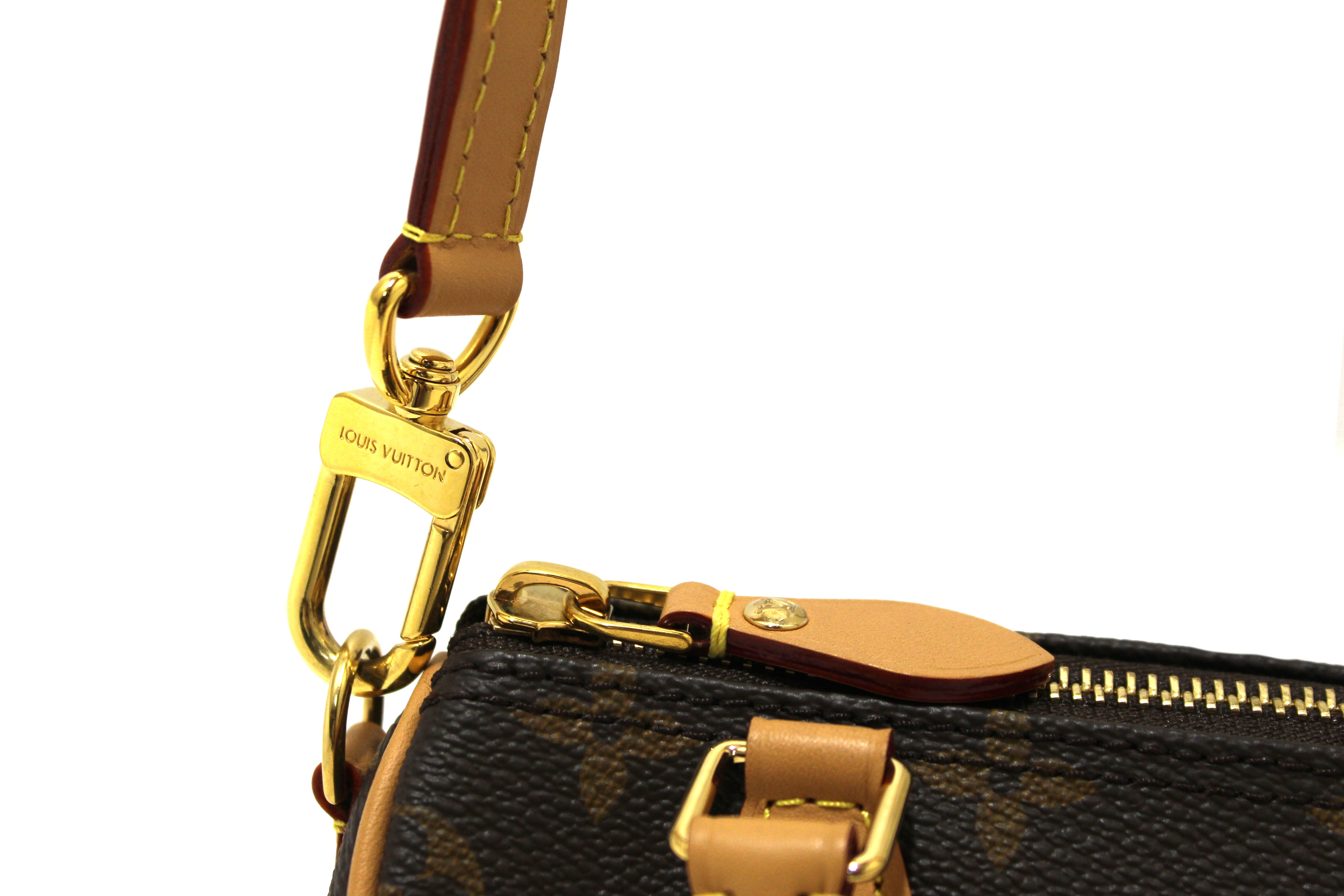 Authentic Louis Vuitton Monogram Nano Speedy Bag - Luxury Crossbody & Shoulder Bag for Women | Perfect for Date Night, Travel & Everyday Use