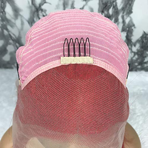 Dark Red Short Straight Bob Wigs Human Hair Lace Front Wigs 13X4 For Black Women - Brazilian Virgin Hair Remy Silky Bob Wigs 10 Inch 150% Density - Perfect for Daily Wear, Cosplay & Fashion Styling