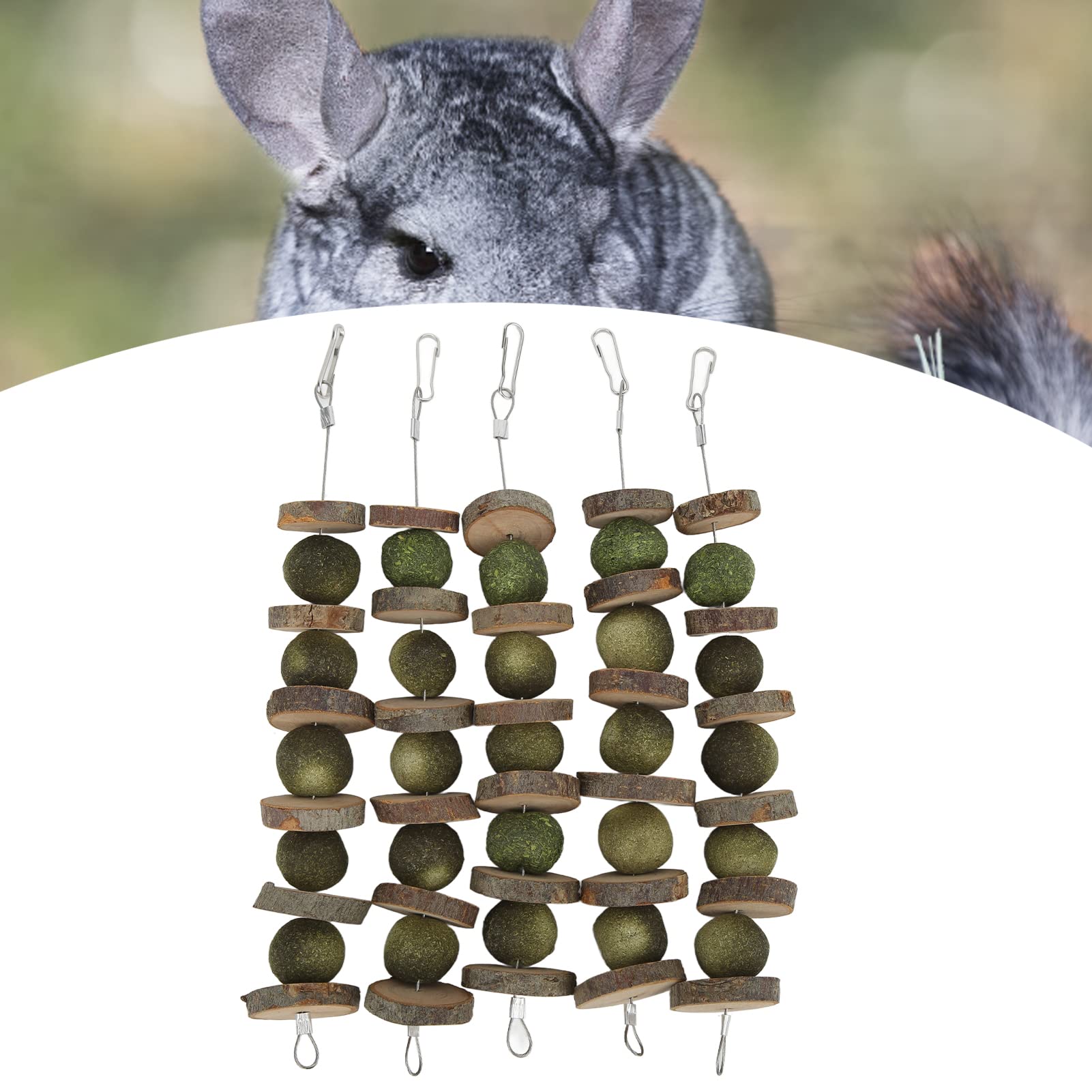 Durable Bunny Chew Toys for Rabbits - Hanging Bite-Resistant Small Pet Chew Toys for Cage & Playtime | Perfect for Teeth Grinding & Stress Relief