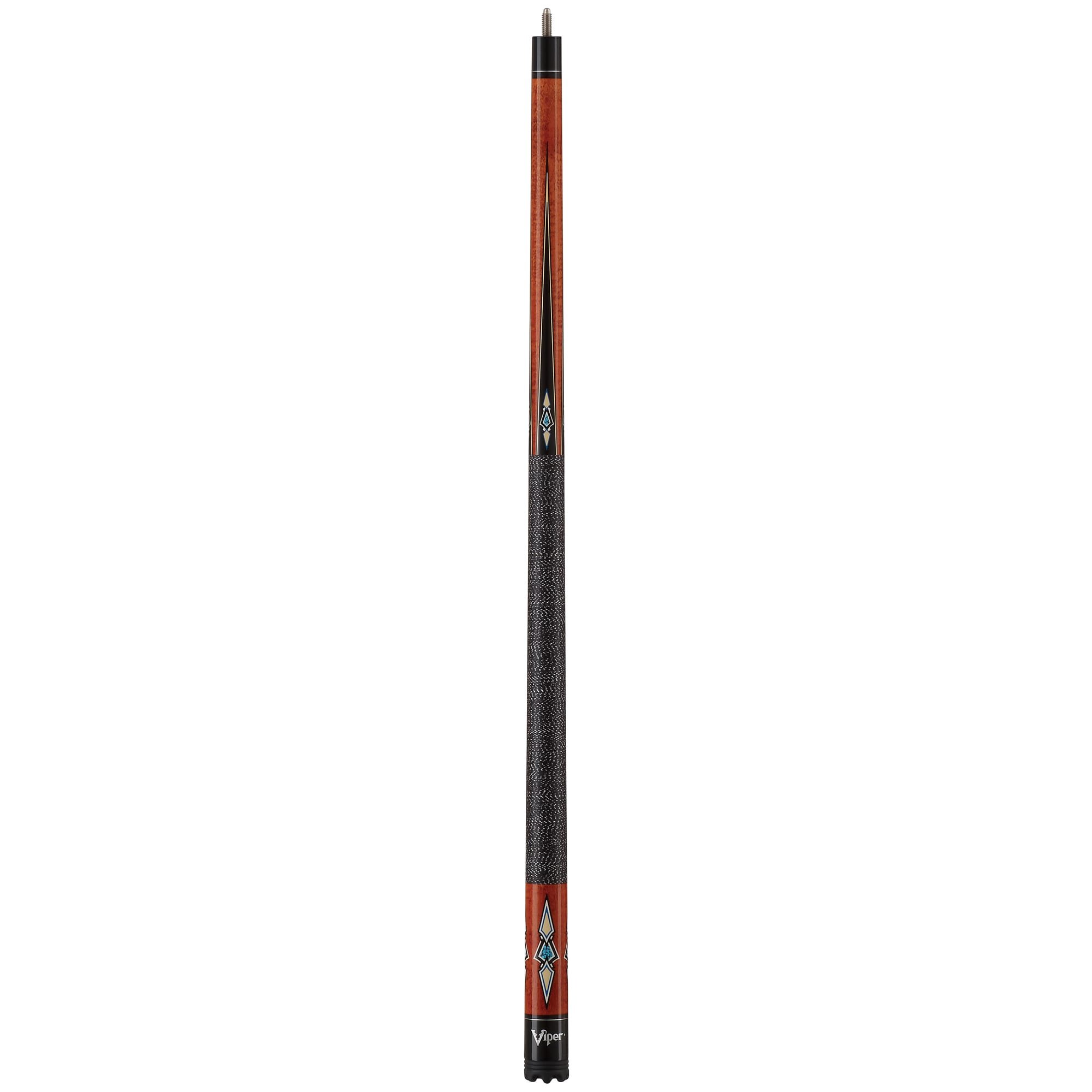 Viper Sinister 58-Inch 2-Piece Billiard Pool Cue Stick - Natural Wood with Cream Inlay Design | Professional & Home Game Room Accessories