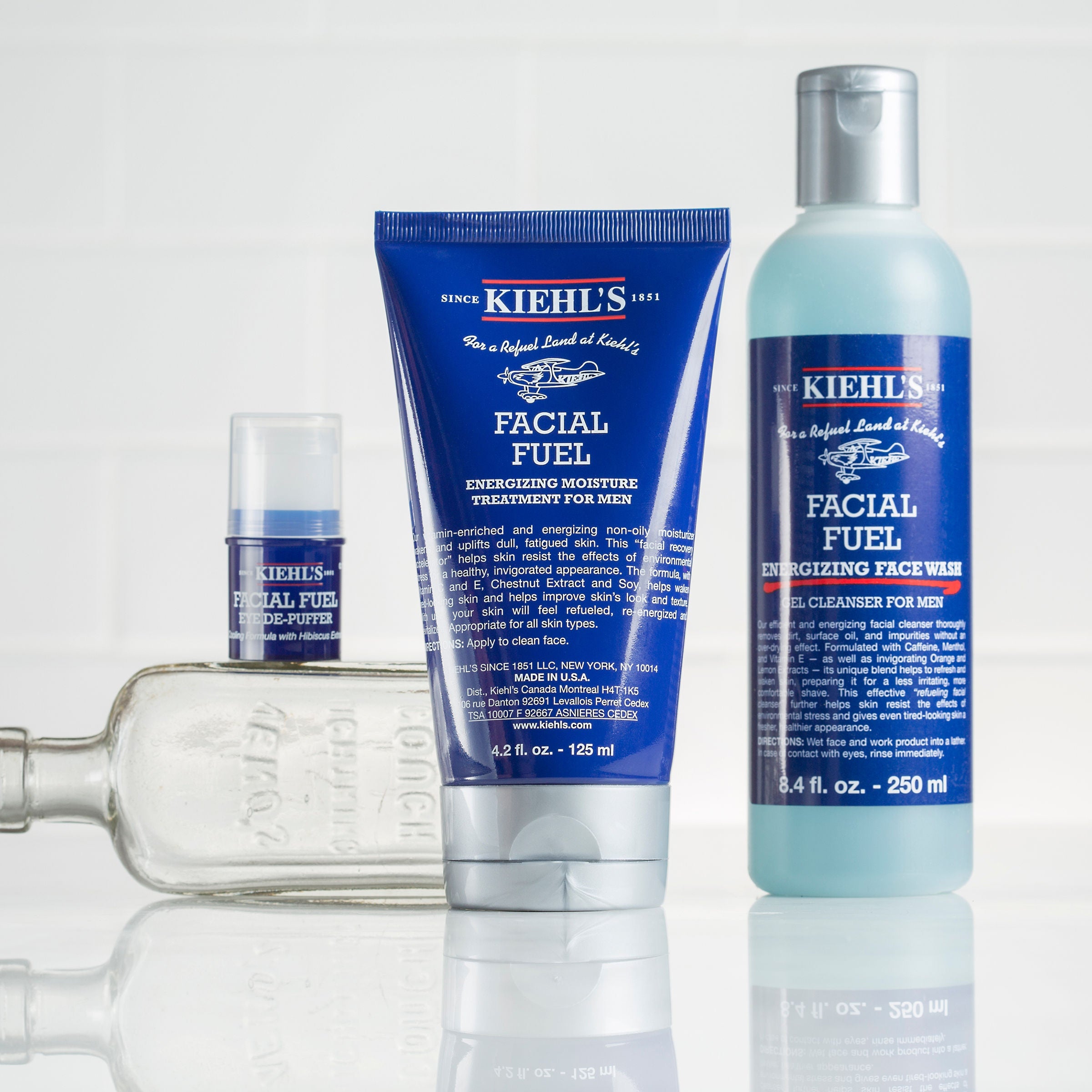 Facial Fuel Energizing Face Wash for Men - Oil-Free Deep Cleansing & Exfoliating - Revitalize Skin for Gym, Workout & Daily Use