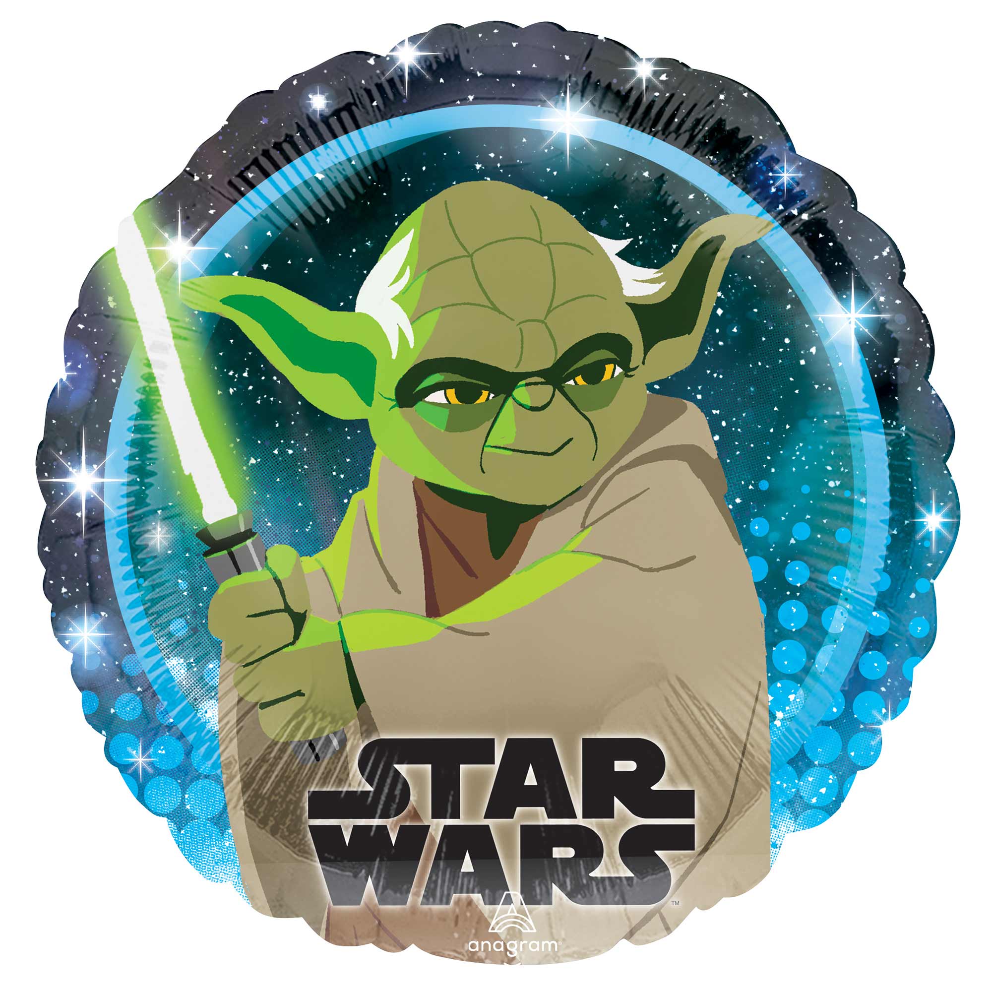 45cm Standard HX Star Wars Galaxy Yoda Balloon - Perfect for Birthday Parties, Baby Showers & Themed Decorations