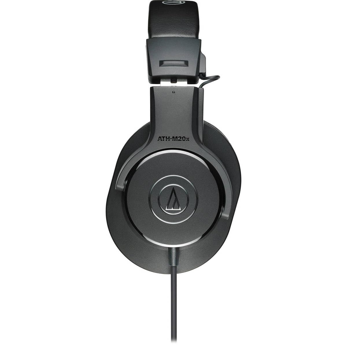 Audio-Technica ATH-M20x Professional Studio Monitor Headphones 5-Pack - 96dB Sensitivity, 15-20kHz Frequency Response, Black - Includes Microfiber Cloth - Perfect for Recording Studios, Podcasting & Music Production