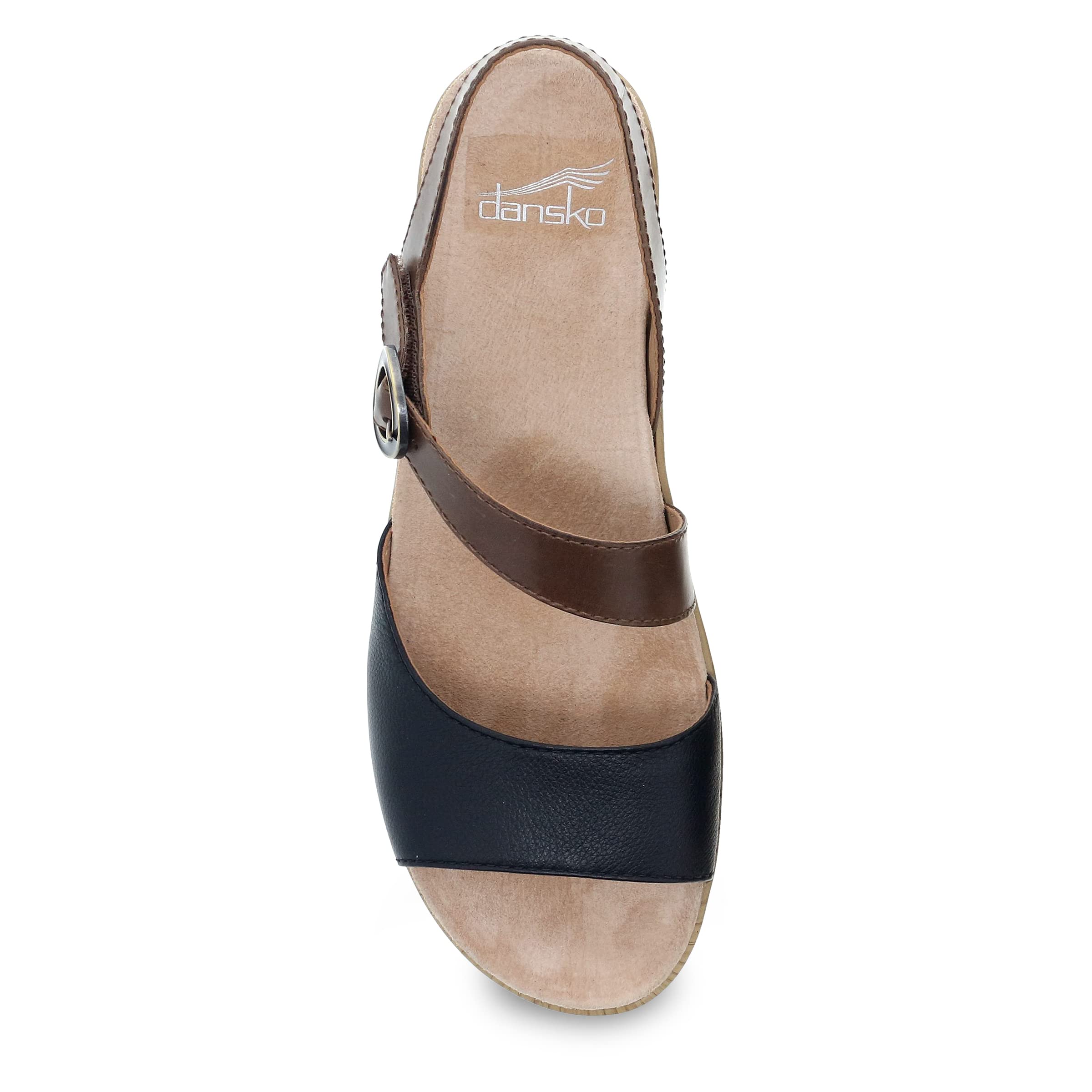 Dansko Marjory Women's Comfortable Platform Sandals with Arch Support - Adjustable Hook & Loop Strap - Lightweight Rubber Sole - Casual & Dressy Shoes for Work, Travel & Everyday Wear