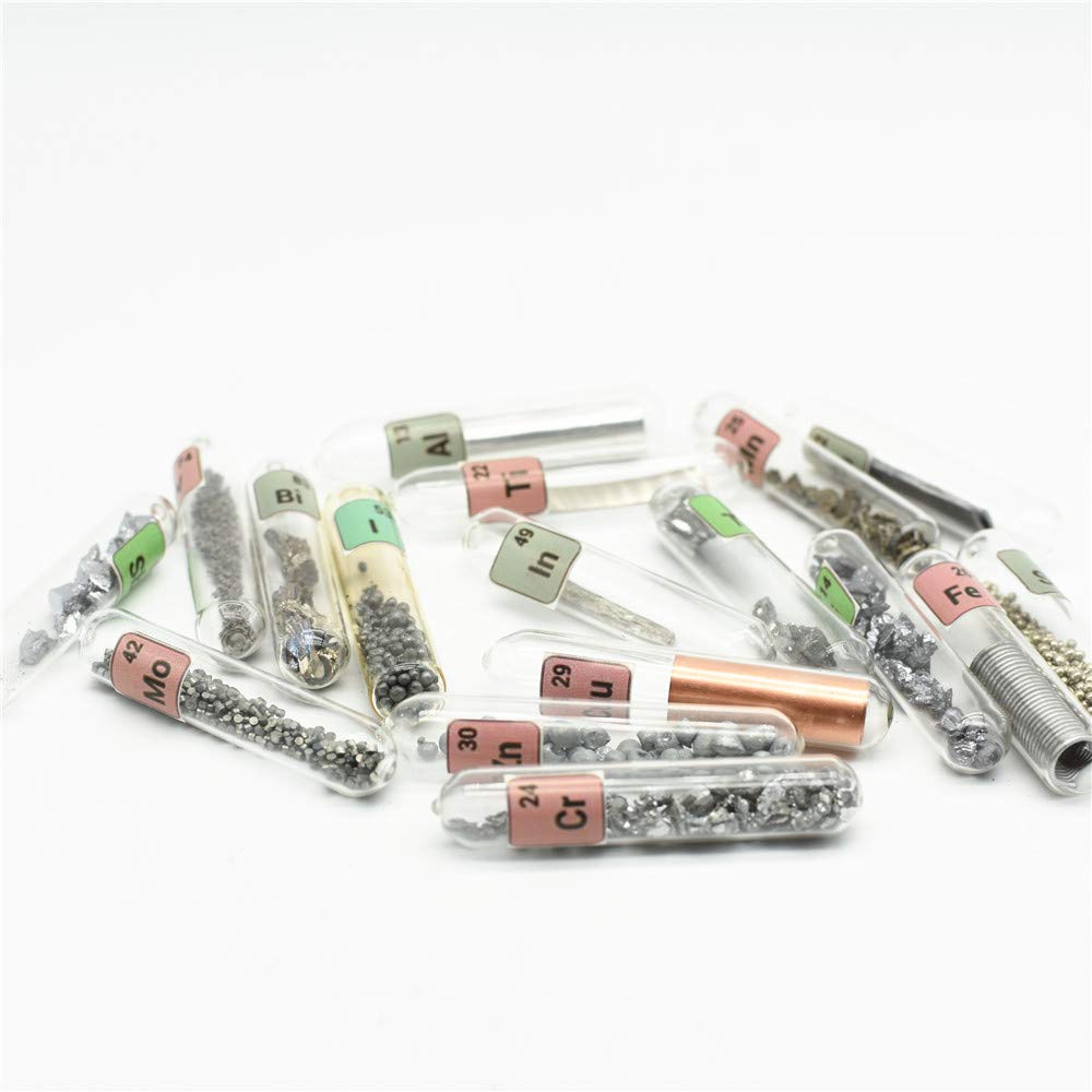 54 Pure Elements in Sealed Glass Tubes - Premium Grade A Element Collection for Science Education, Chemistry Display & Unique Gifts (Perfect for Students, Teachers, Science Enthusiasts & DIY Projects)