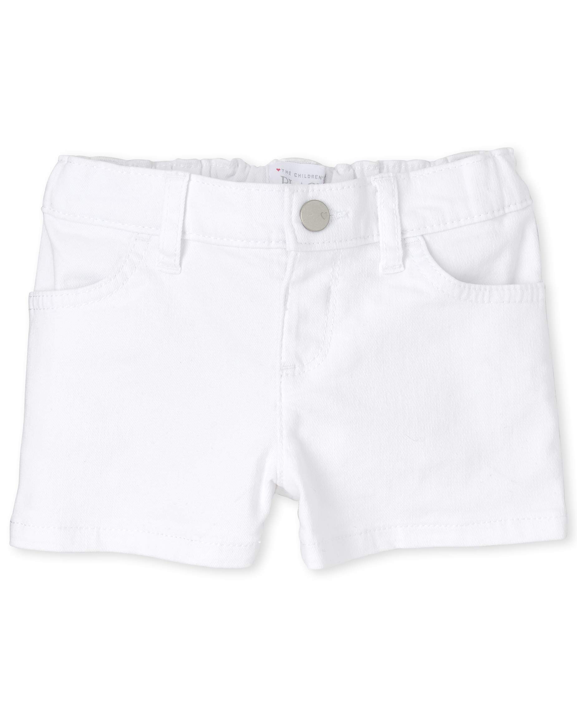 The Children's Place Baby Girls' Denim Shorts - Cute & Comfortable Toddler Denim Shorts for Summer Play, Daycare & Outdoor Activities