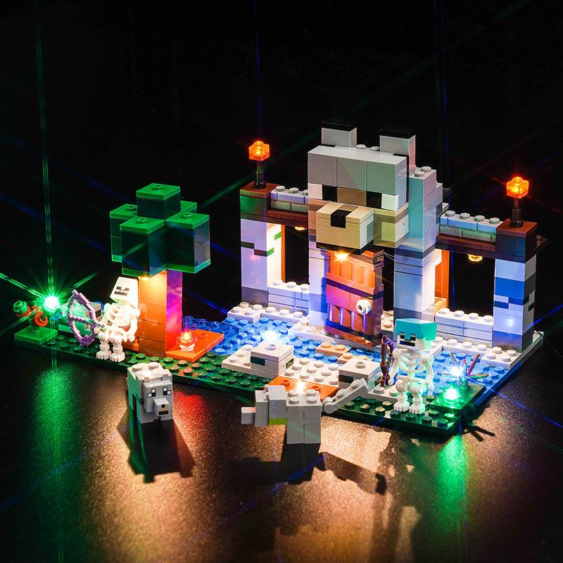LEGO Minecraft The Wolf Stronghold Fortress Playset 21261 Light Kit - LED Lighting Set for LEGO Building Blocks - Perfect for Night Display & Gaming Room Decor