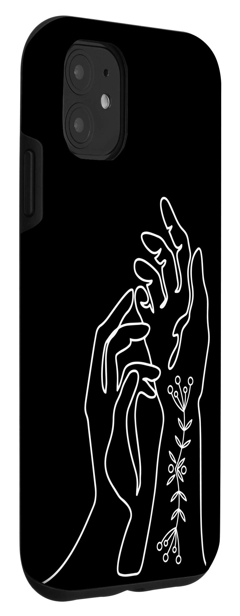 iPhone 11 Case - Minimalist Abstract Hand Line Art Design - Trendy Protective Phone Cover for Men & Women - Perfect Gift for Birthday, Christmas & Daily Use