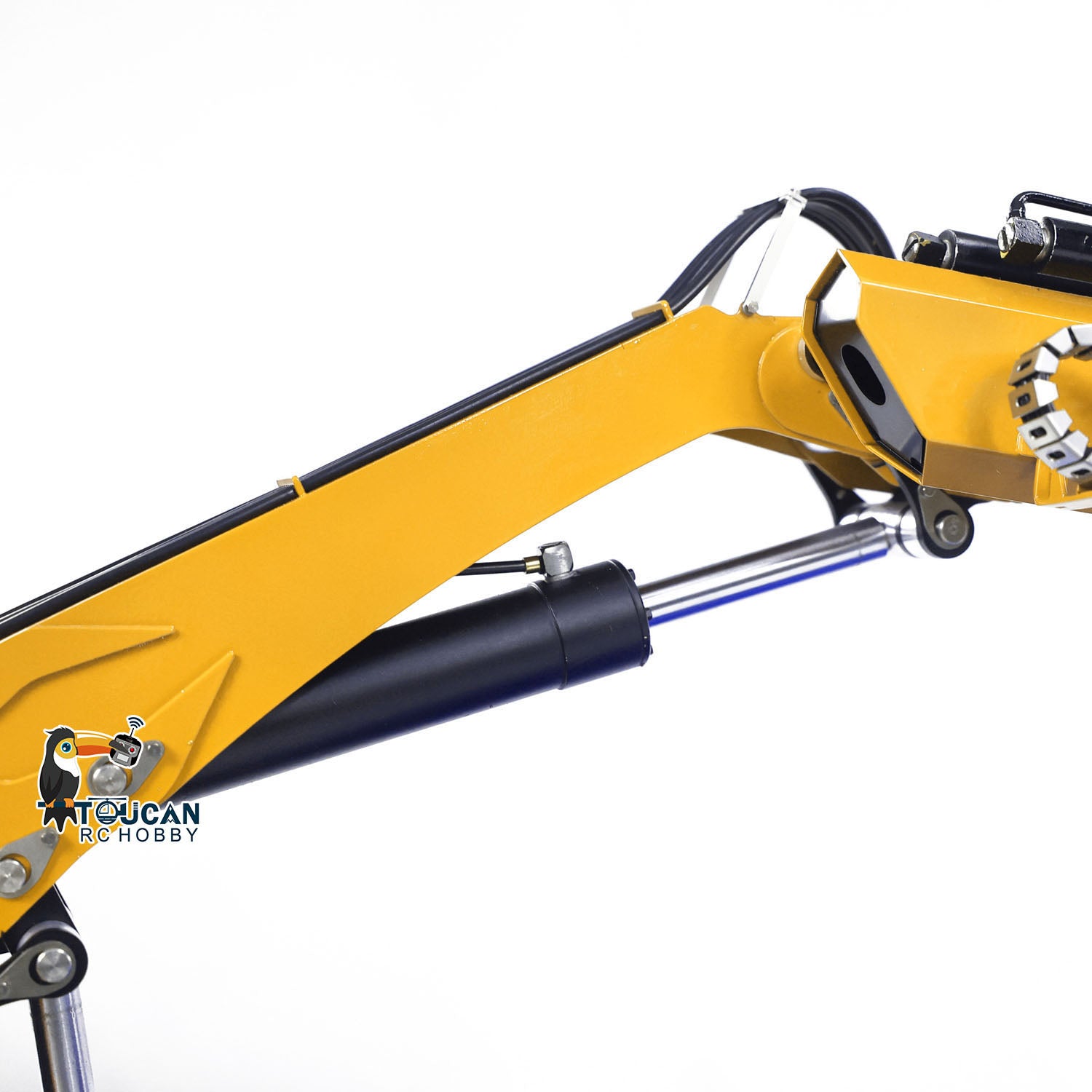 1:14 Scale 10x10 RC Hydraulic Crane Truck - Full Dump Metal Lorry with Rear Axle Steering & U-Shaped High-Standard Bucket & Timber Flatbed - Perfect for Construction Site Simulation, RC Hobbyists, and Collectors
