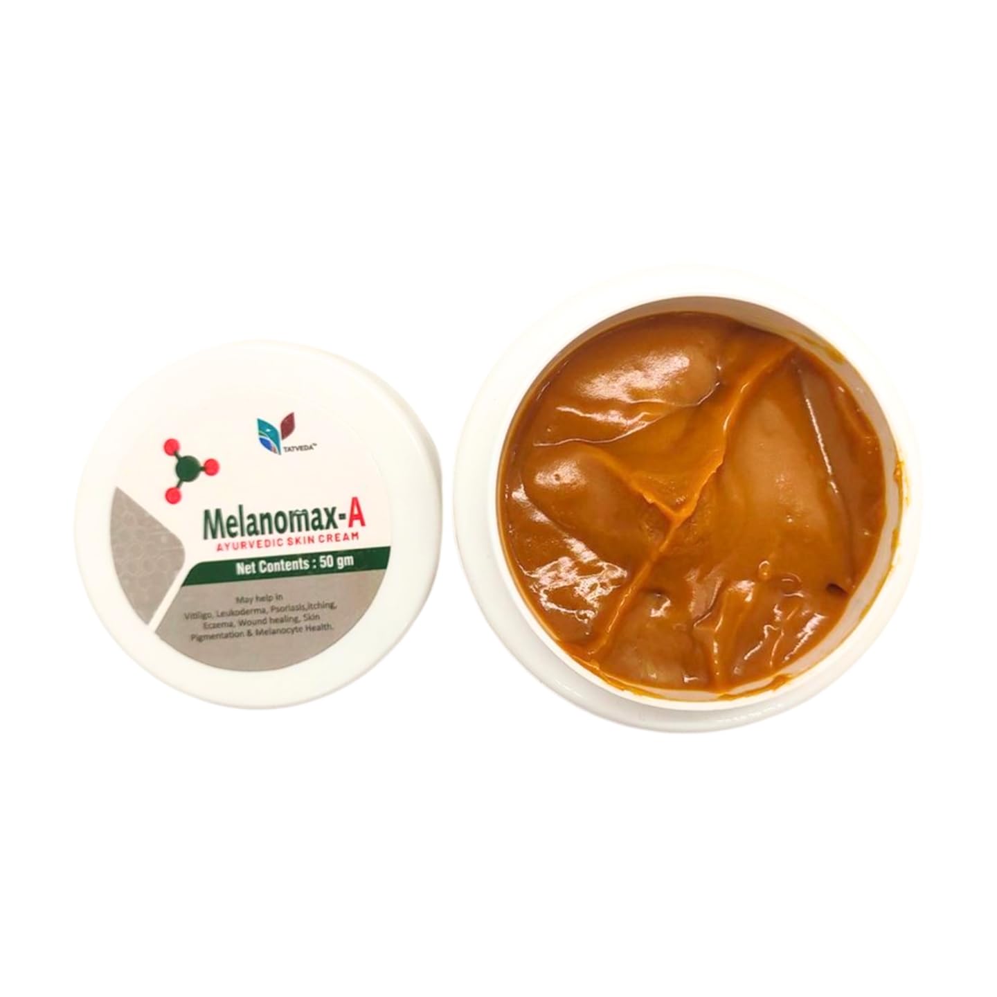 TATVEDA Melanomax-A | Natural Ayurvedic Anti Vitiligo Cream for Skin Depigmentation & White Patches Treatment | Safe for Face & Body Use at Home