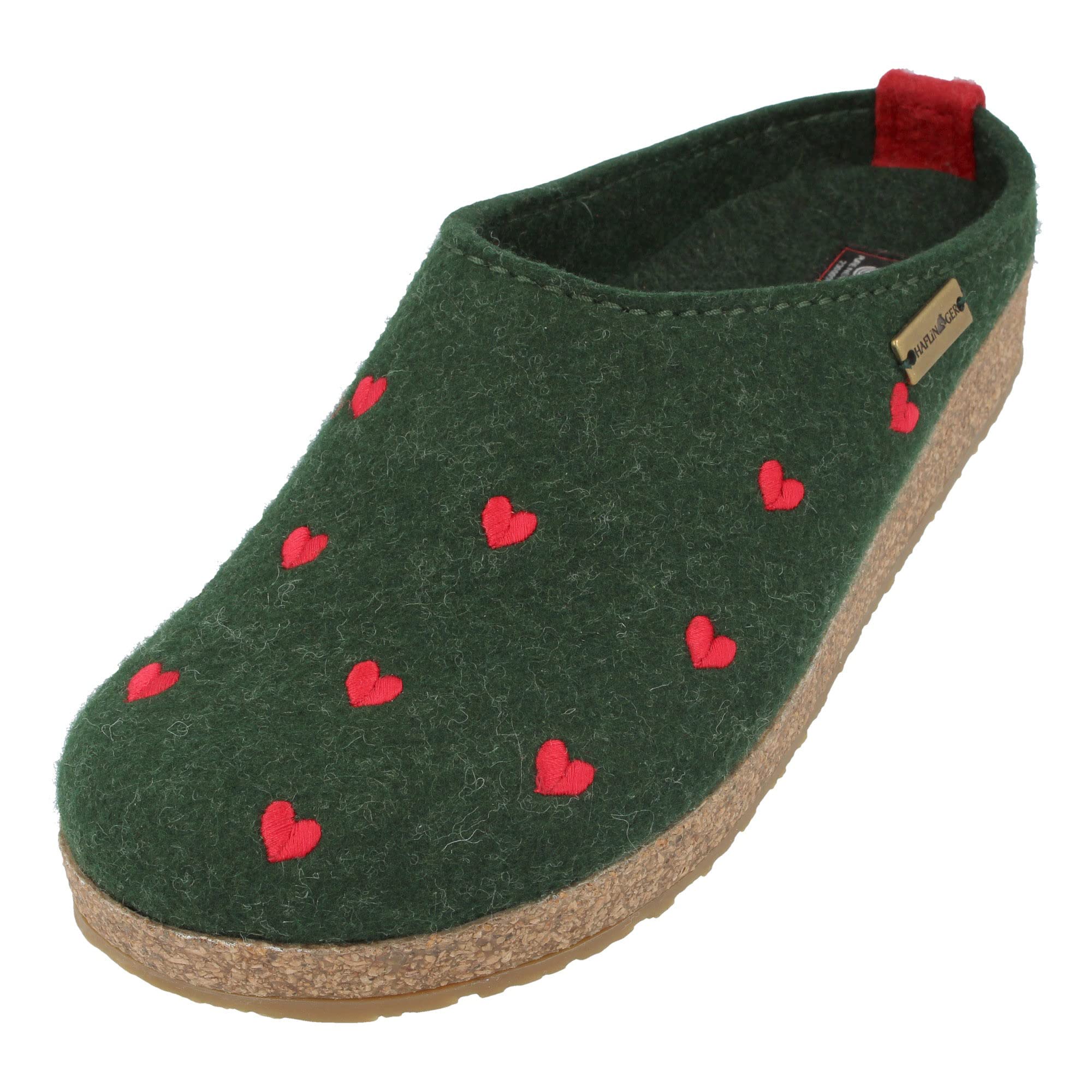 Haflinger Women's Couriccini Grizzly Open Back Slippers - Cozy Wool House Shoes for Indoor Comfort, Perfect for Relaxing at Home & Winter Warmth