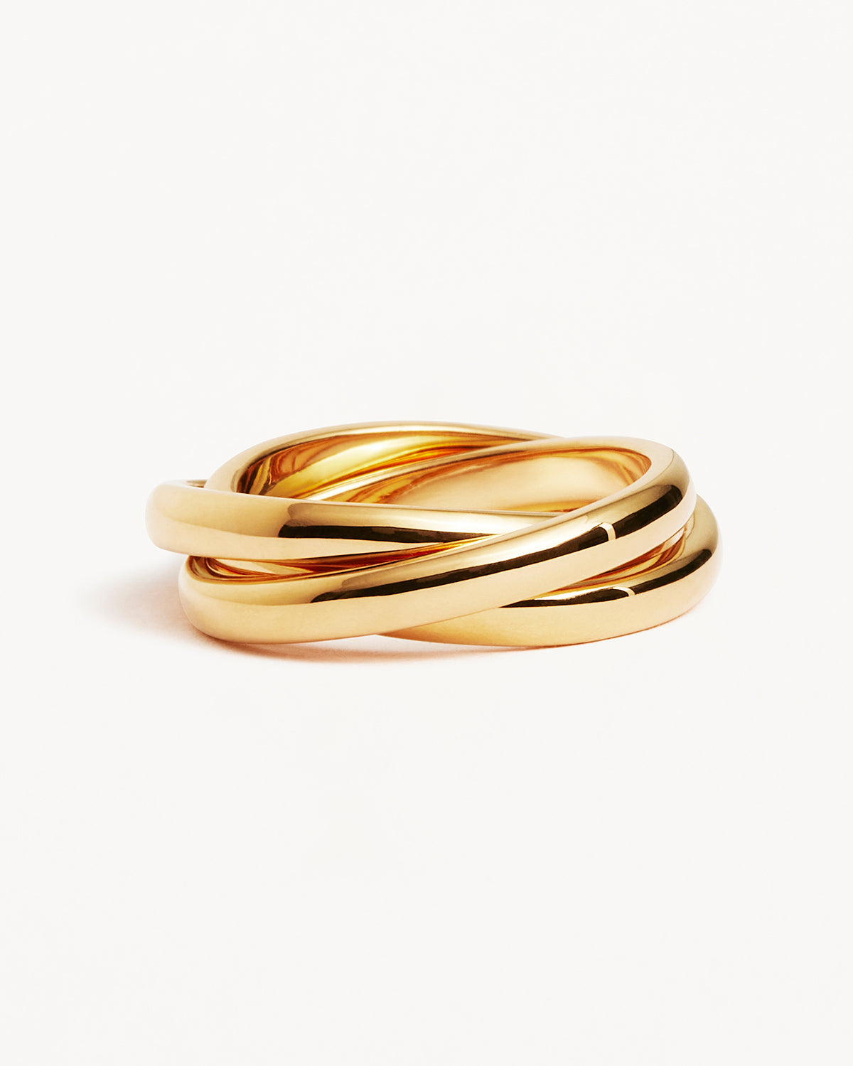 18K Gold Vermeil Now and Forever Ring - Elegant Stackable Jewelry for Women, Perfect for Anniversary, Wedding, and Everyday Wear