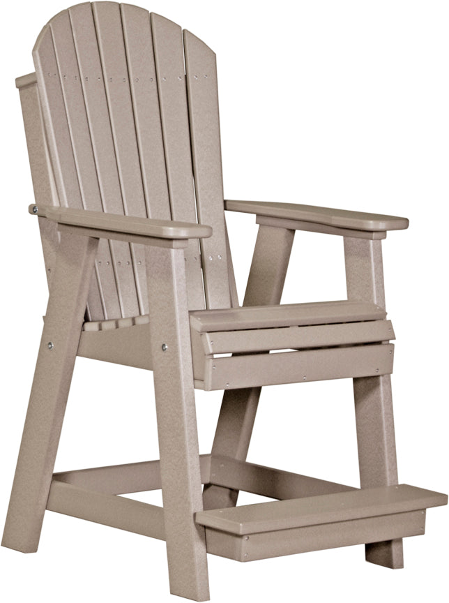 Premium Adirondack Balcony Chair - Durable Outdoor Patio Furniture for Relaxing - Perfect for Gardens, Decks, and Poolside Lounging