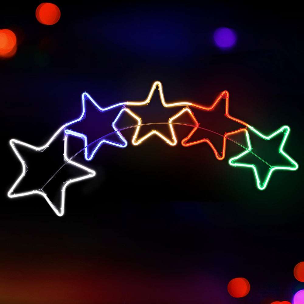 1.25M Christmas Lights Motif 560 LED Rope Light - Waterproof Outdoor Holiday Decorations for Christmas Tree, Yard, Patio, and Party Decor