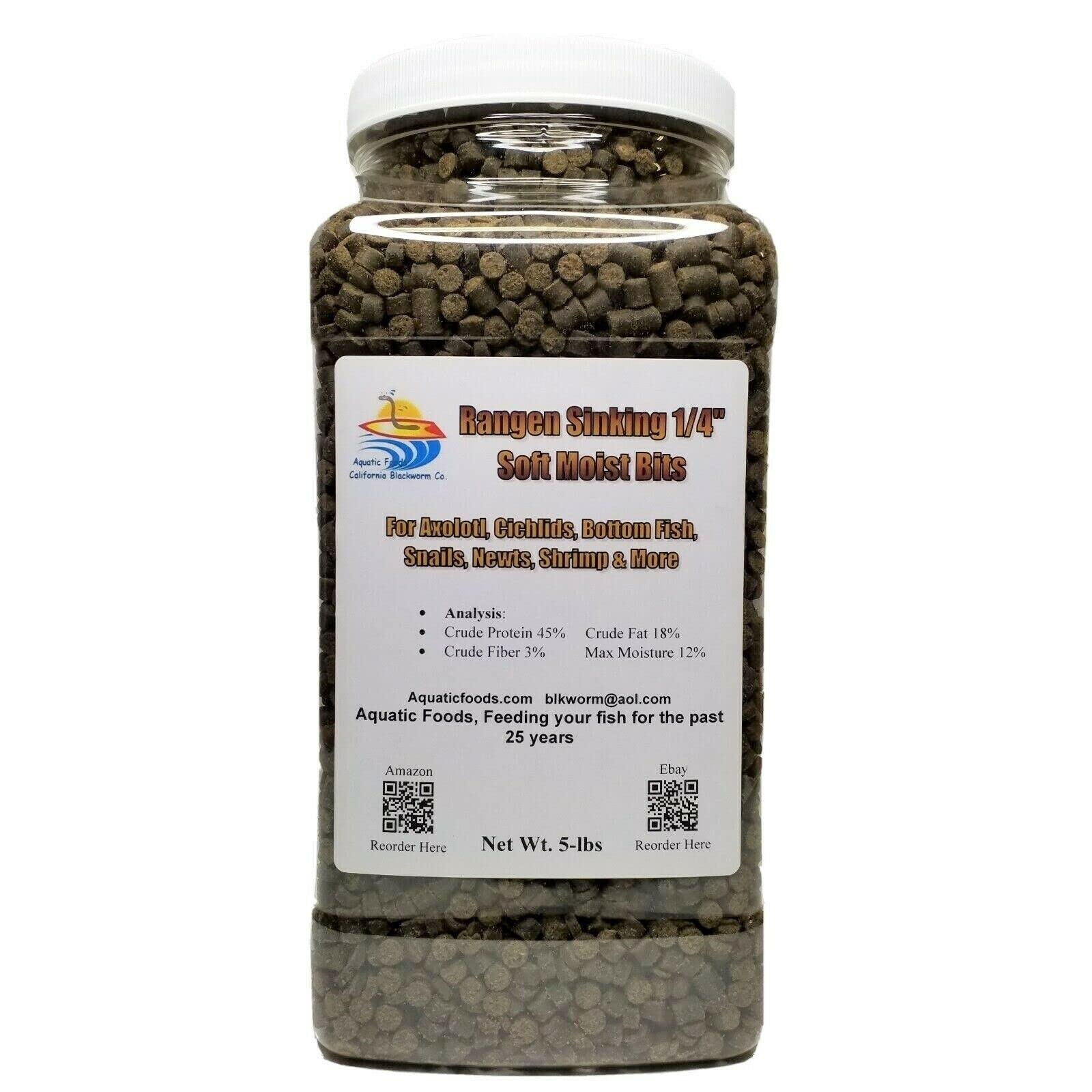 Premium 5-lb Adult Axolotl Food - 1/4