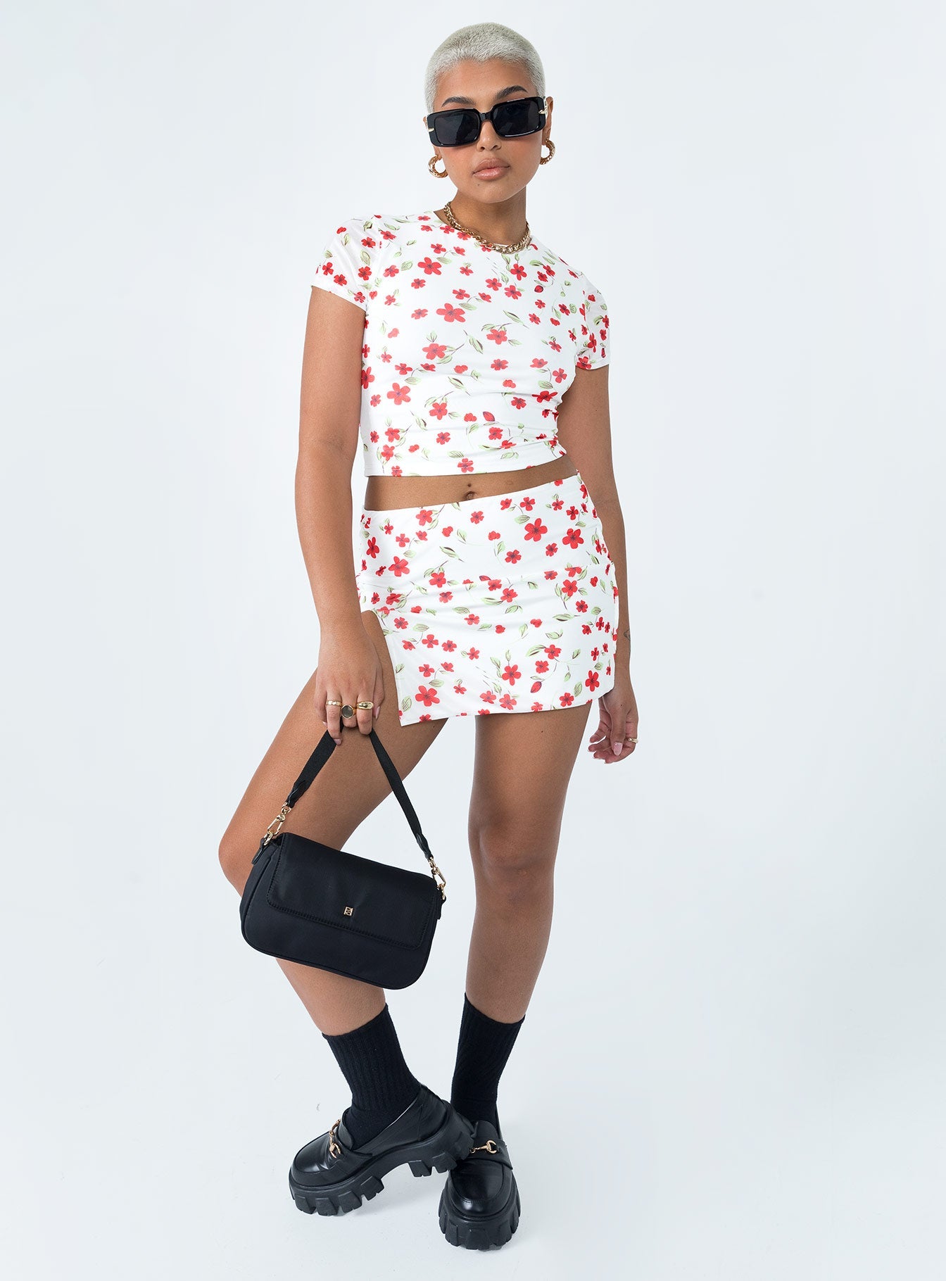 Bold Move Mini Skirt - White Floral Print Summer Skirt for Women | Perfect for Beach, Party & Casual Outfits