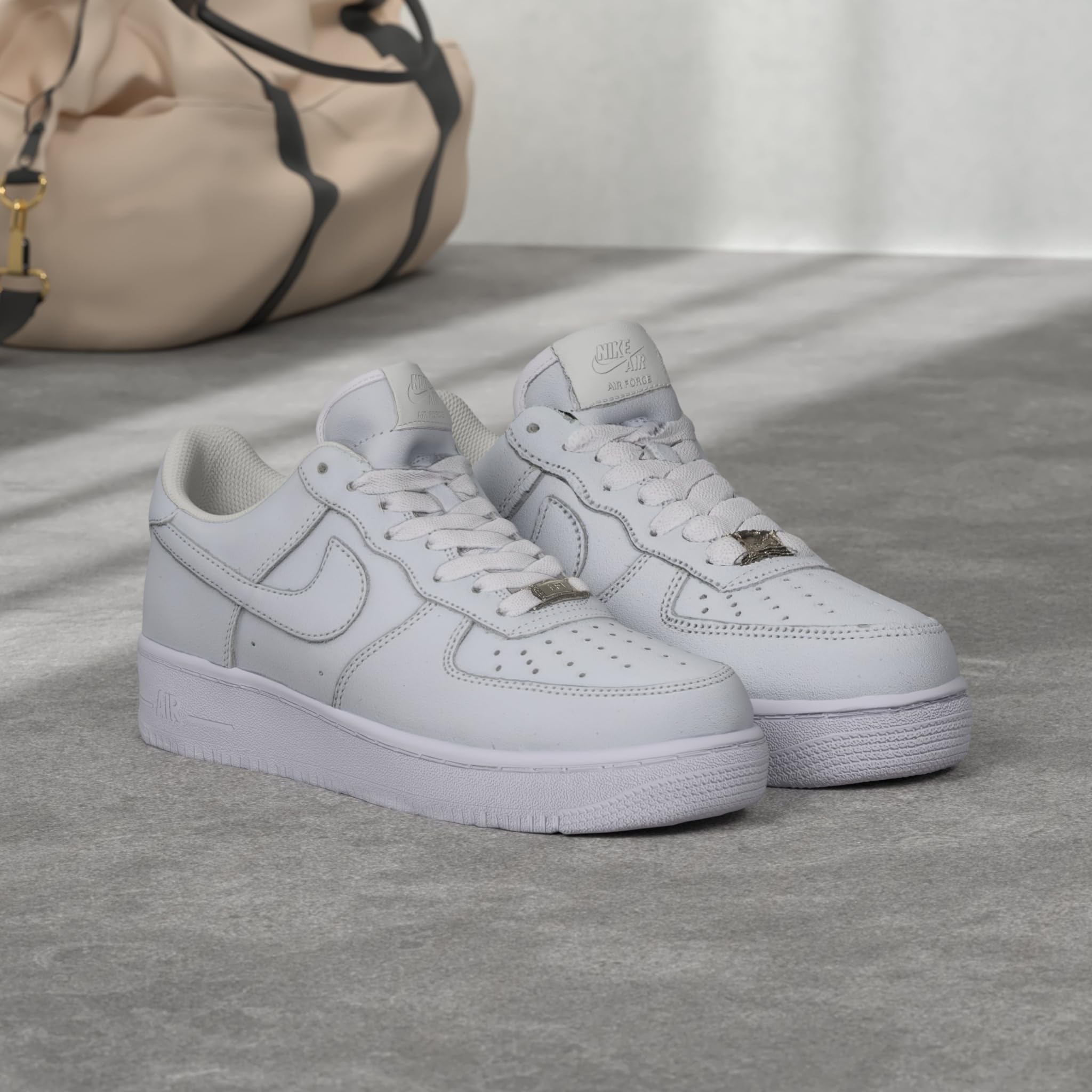 Nike Air Force 1 '07 Men's Basketball Shoes - Classic White Sneakers for Casual Wear, Street Style & Sports Performance