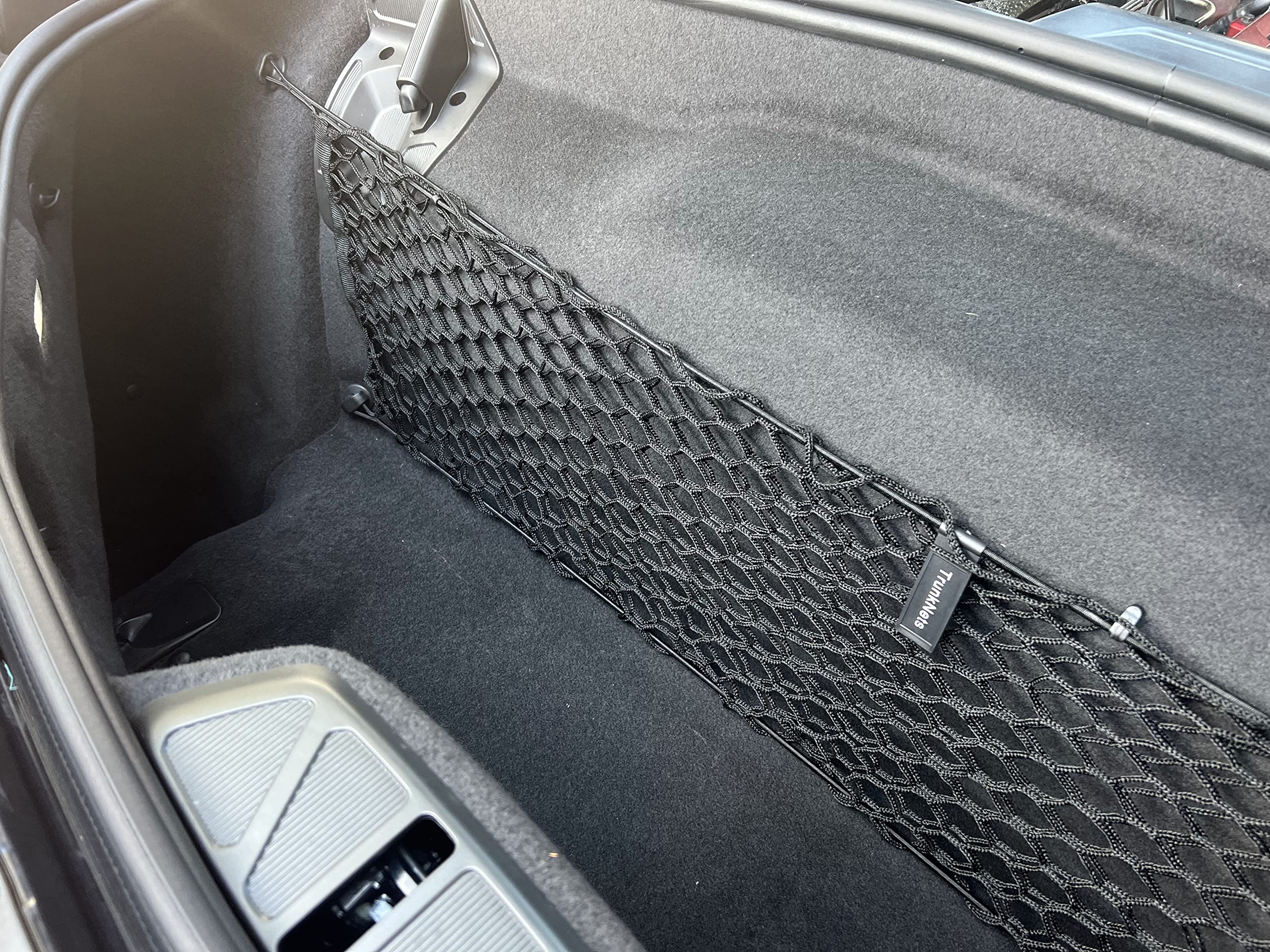 Premium Envelope Style Trunk Mesh Cargo Net for Chevrolet Corvette C8 (2020-2025) | Heavy-Duty Car Storage Organizer | Vehicle Trunk Accessories | Perfect for Road Trips, Groceries & Sports Equipment
