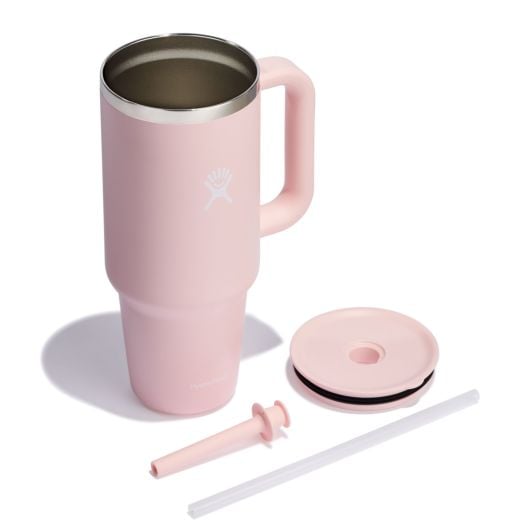 40 oz Insulated Stainless Steel Travel Tumbler with Lid & Straw - Leakproof Hot & Cold Water Bottle for Coffee, Gym, Hiking, Camping and Outdoor Activities