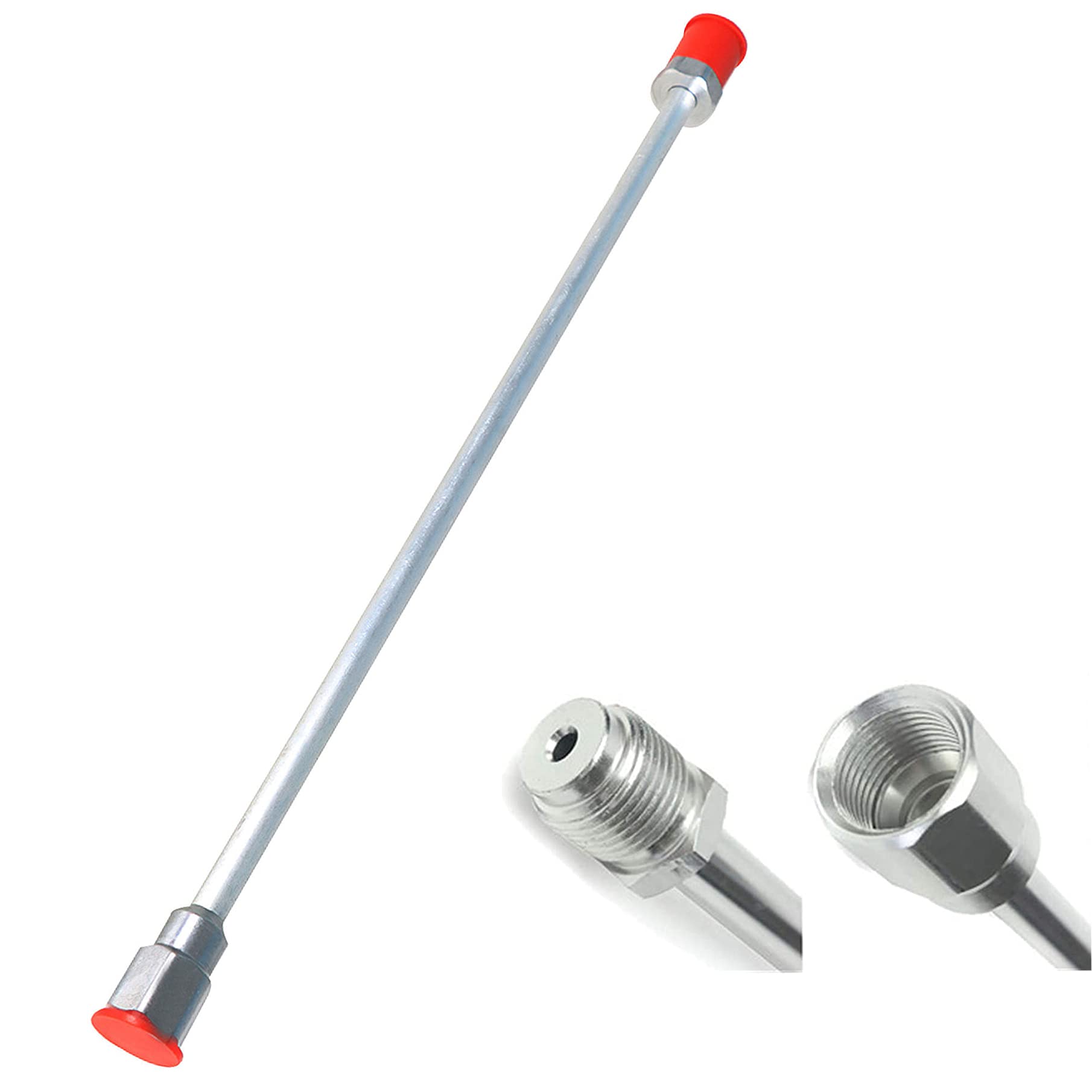 Airless Paint Sprayer Tip Extension Pole (11.8 Inch) - Professional Paint Spray Gun with Red Guard for Walls, Ceilings & Hard-to-Reach Areas | Perfect for Home Renovation & DIY Projects