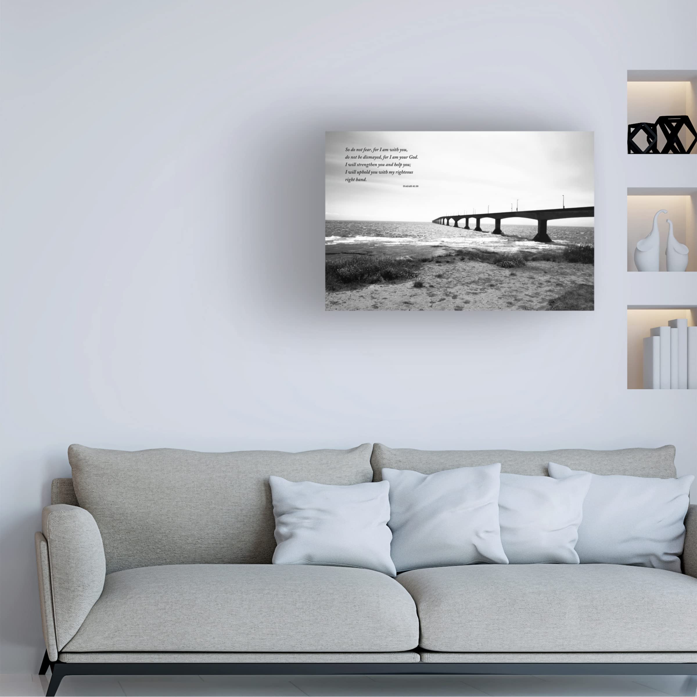 Willow Way Studios Infinity Bridge Canvas Art Print - 16x24 Inches, Modern Wall Decor for Living Room, Bedroom & Office - Trademark Fine Art Collection