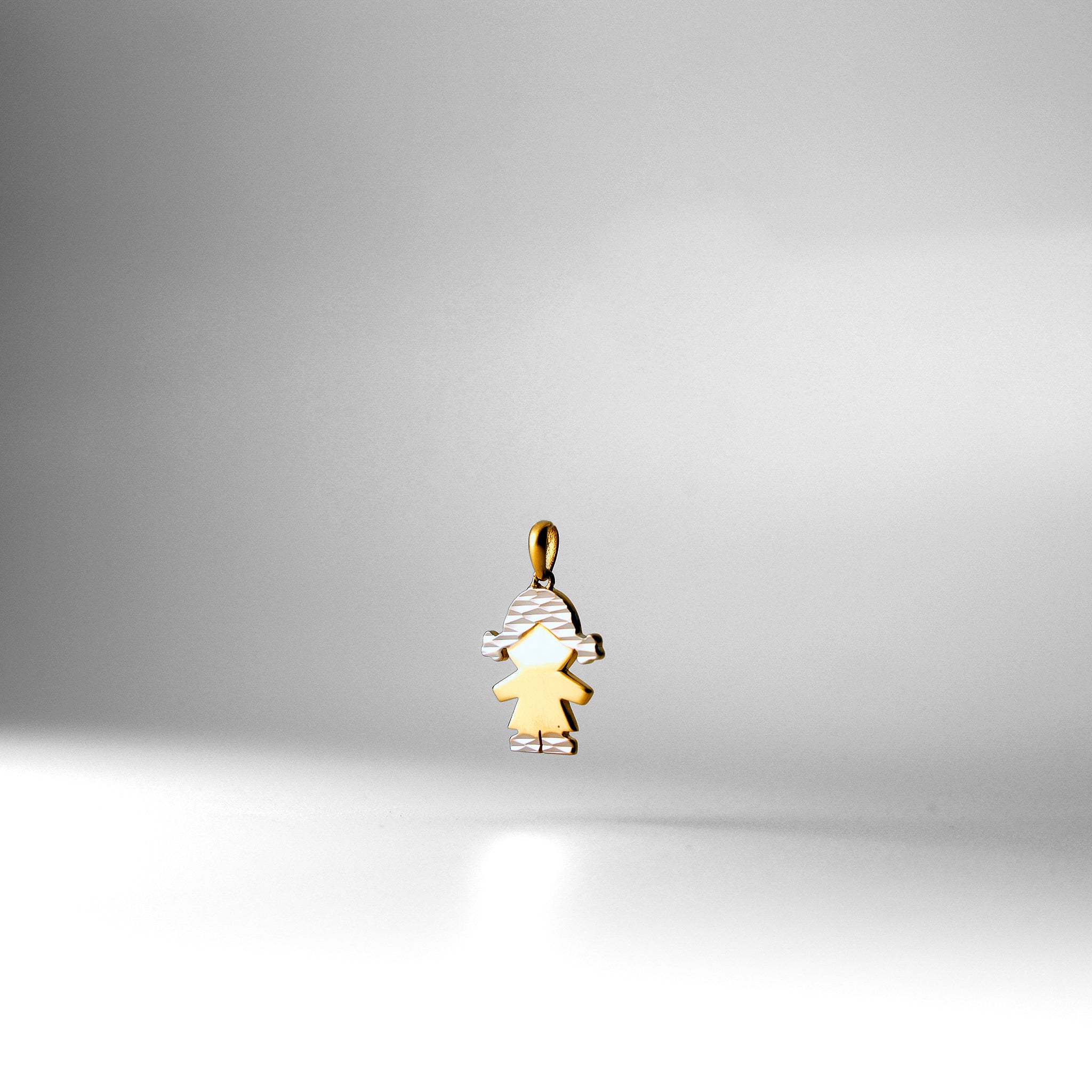 14K Gold Girl Pendant Charm Necklace - Elegant Model 2005 for Women & Girls | Perfect for Birthdays, Anniversaries & Special Occasions