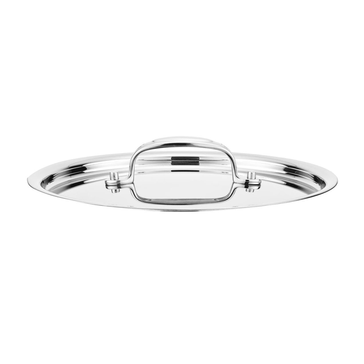 Polished Medium Lid - Premium Quality Stainless Steel Food Container Cover for Kitchen Storage & Meal Prep