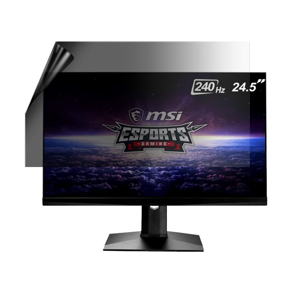 Celicious Privacy Lite 2-Way Anti-Glare Anti-Spy Screen Protector for MSI Optix MAG251RX Monitor - Reduce Eye Strain & Protect Privacy for Office & Gaming