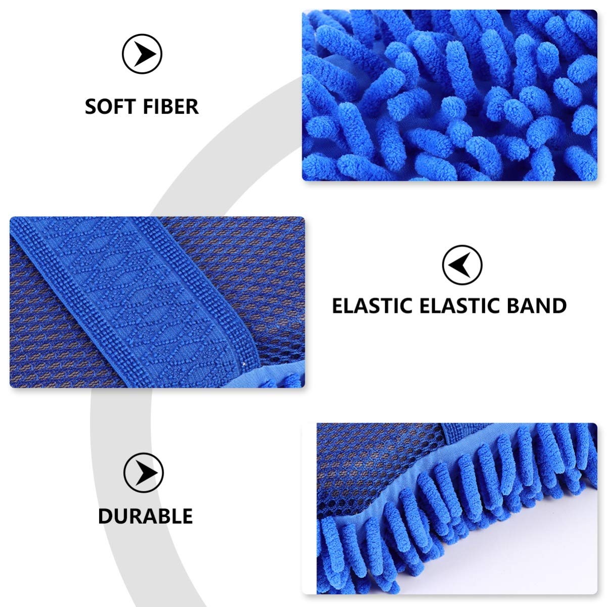 2-Pack Microfiber Car Wash Mitts - Ultra Soft Scratch-Free Sponge Gloves for Dust-Free Auto Cleaning - Perfect for Cars, Trucks & SUVs (Great for Hand Washing & Detailing)