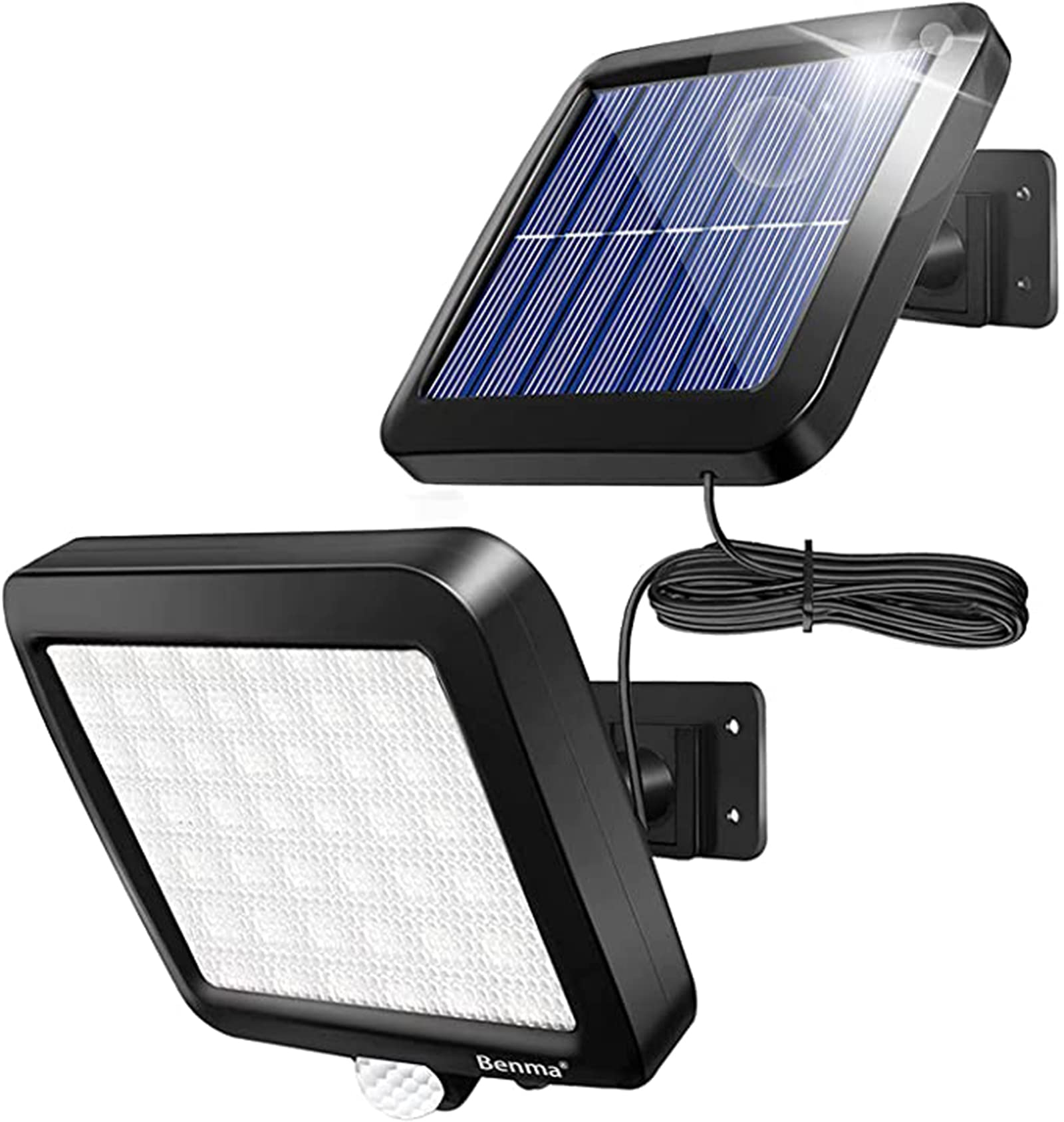 HCYY 56 LED Solar Motion Sensor Security Light - Waterproof Outdoor Wall Light for Garden, Terrace, Patio, Yard - Solar Powered with Auto On/Off for Nighttime Safety & Energy Savings