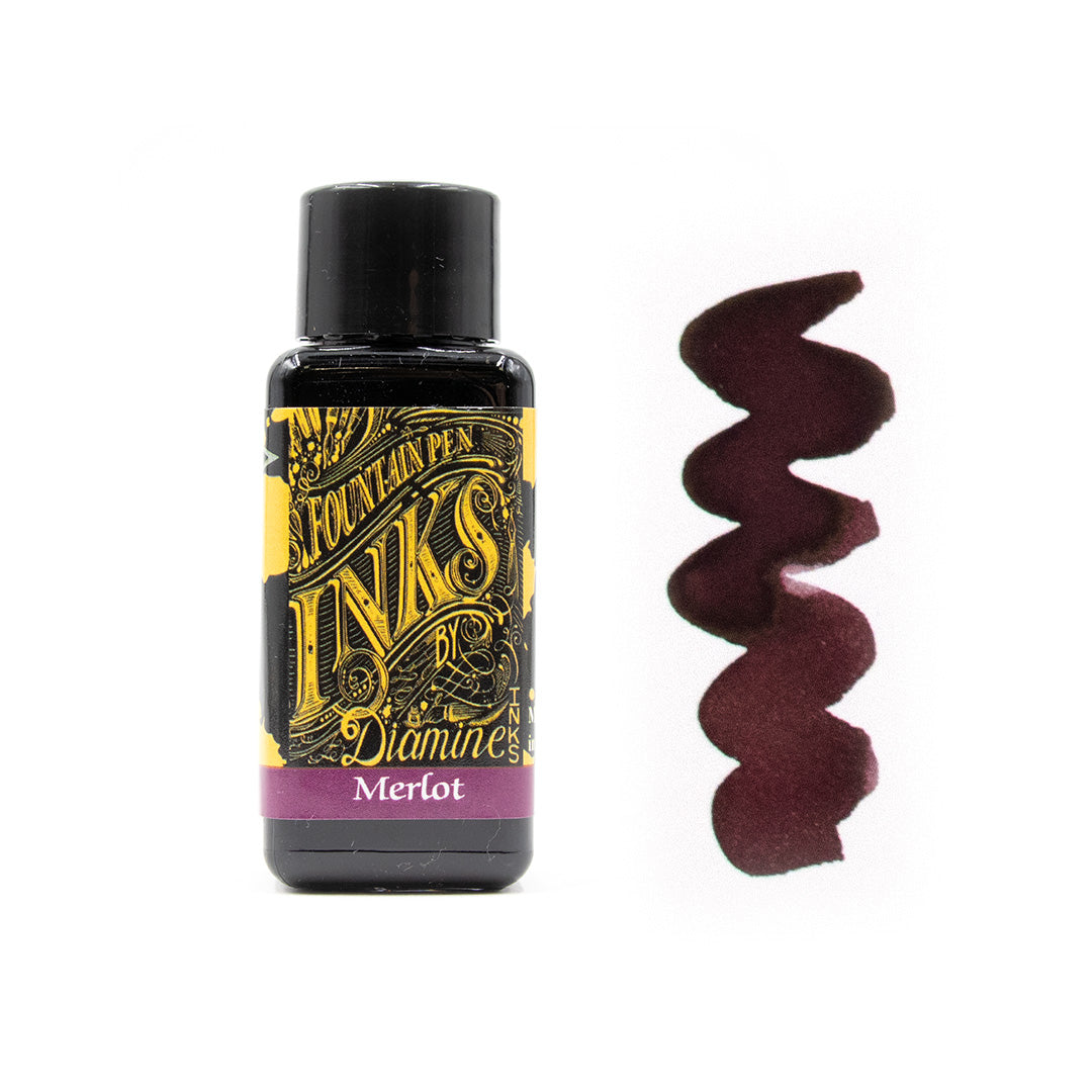 Premium Diamine Fountain Pen Ink 30ml Bottle - Vibrant Colors for Calligraphy, Journaling & Artistic Writing - Perfect for Fountain Pens, Dip Pens & Ink Drawing