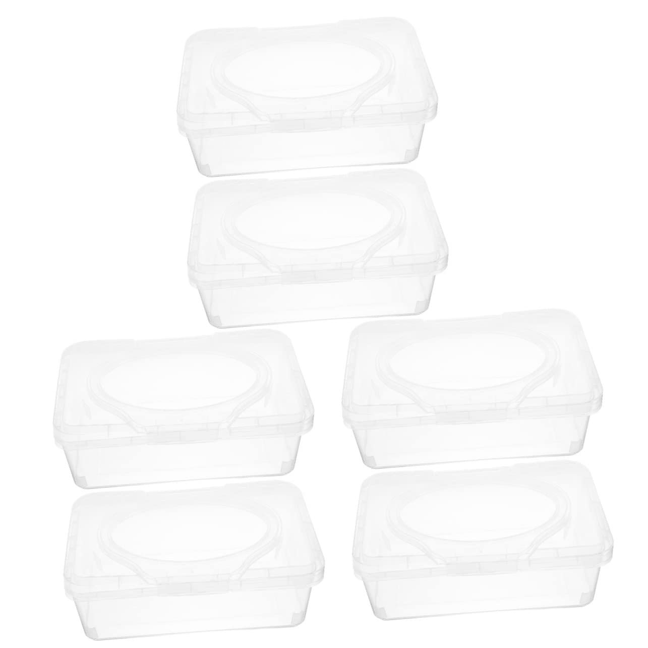 CULPRT Baby Wipe Holder 8-Pack - Transparent PP Wipe Dispenser Box for Nursery & Home (19.5x12.5x7.5cm) - Perfect for Diaper Changing Stations, Baby Care Essentials & Organized Nursery Decor