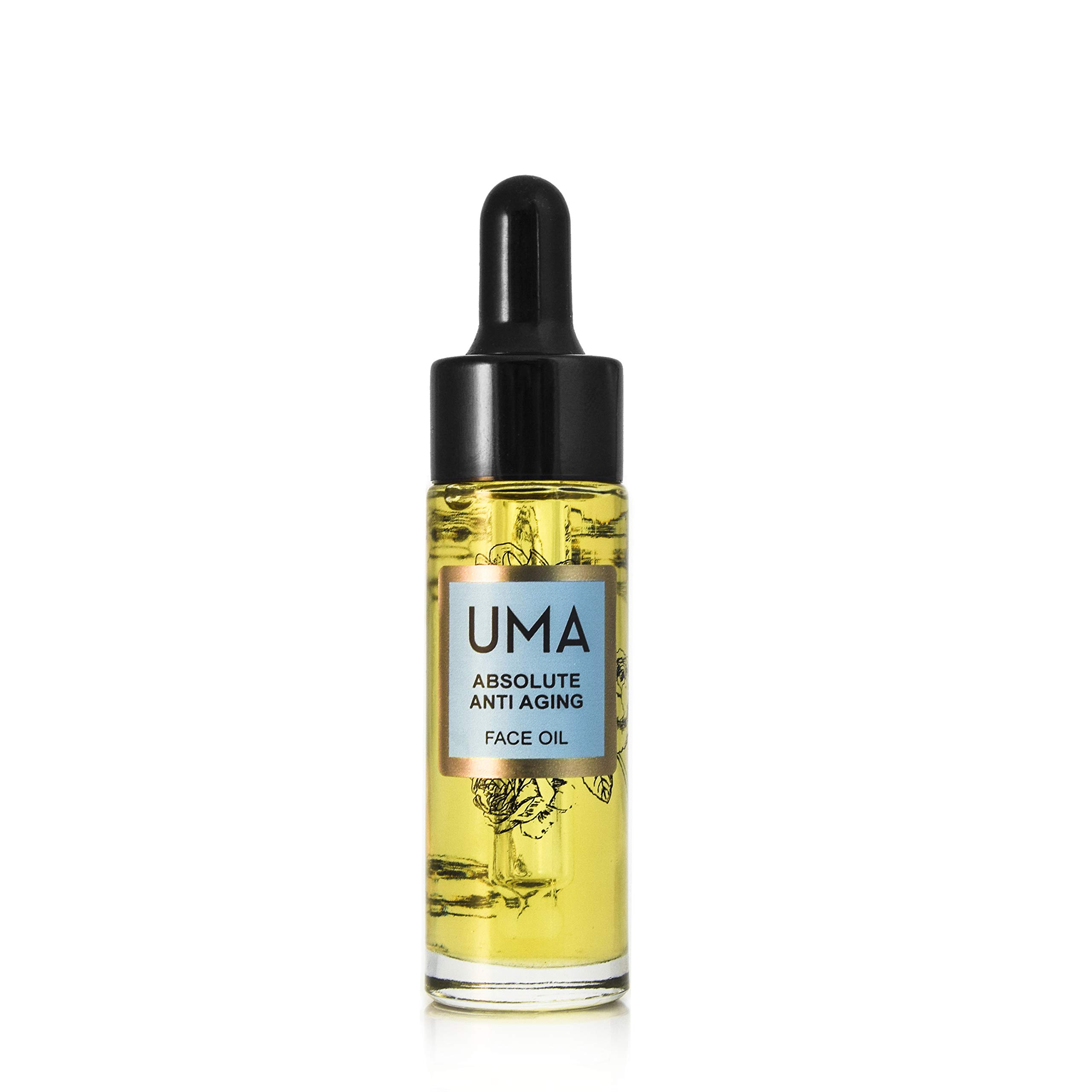 UMA Absolute Anti-Aging Face Oil 15ml - Organic Facial Treatment for Wrinkles & Fine Lines - Perfect for Nighttime Skincare Routine & Daily Hydration