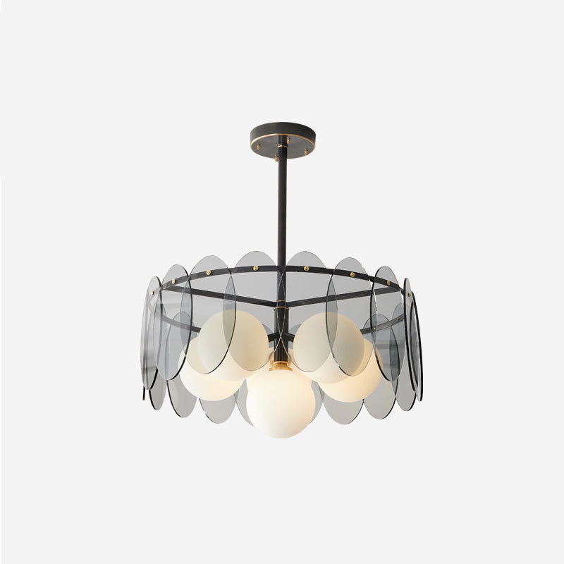 Crystal Glass Ball Chandelier - Modern Molecular Pendant Light for Dining Room, Living Room & Bedroom Decor