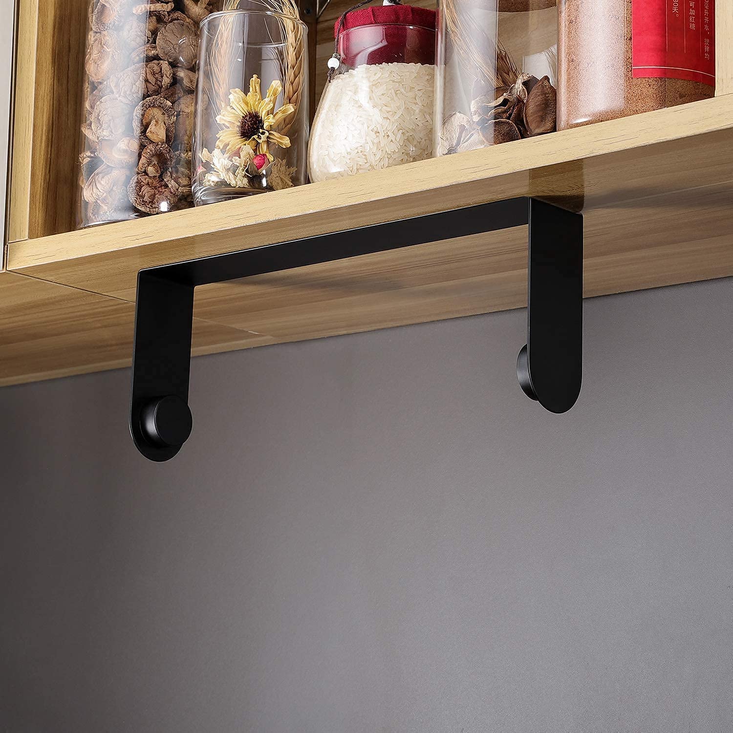 YIGII Self-Adhesive Toilet Paper Holder & Black Paper Towel Holder - Wall Mount, Stick-On for Bathroom & Kitchen - Premium SUS 304 Stainless Steel - Perfect for Small Spaces, Apartments & RVs