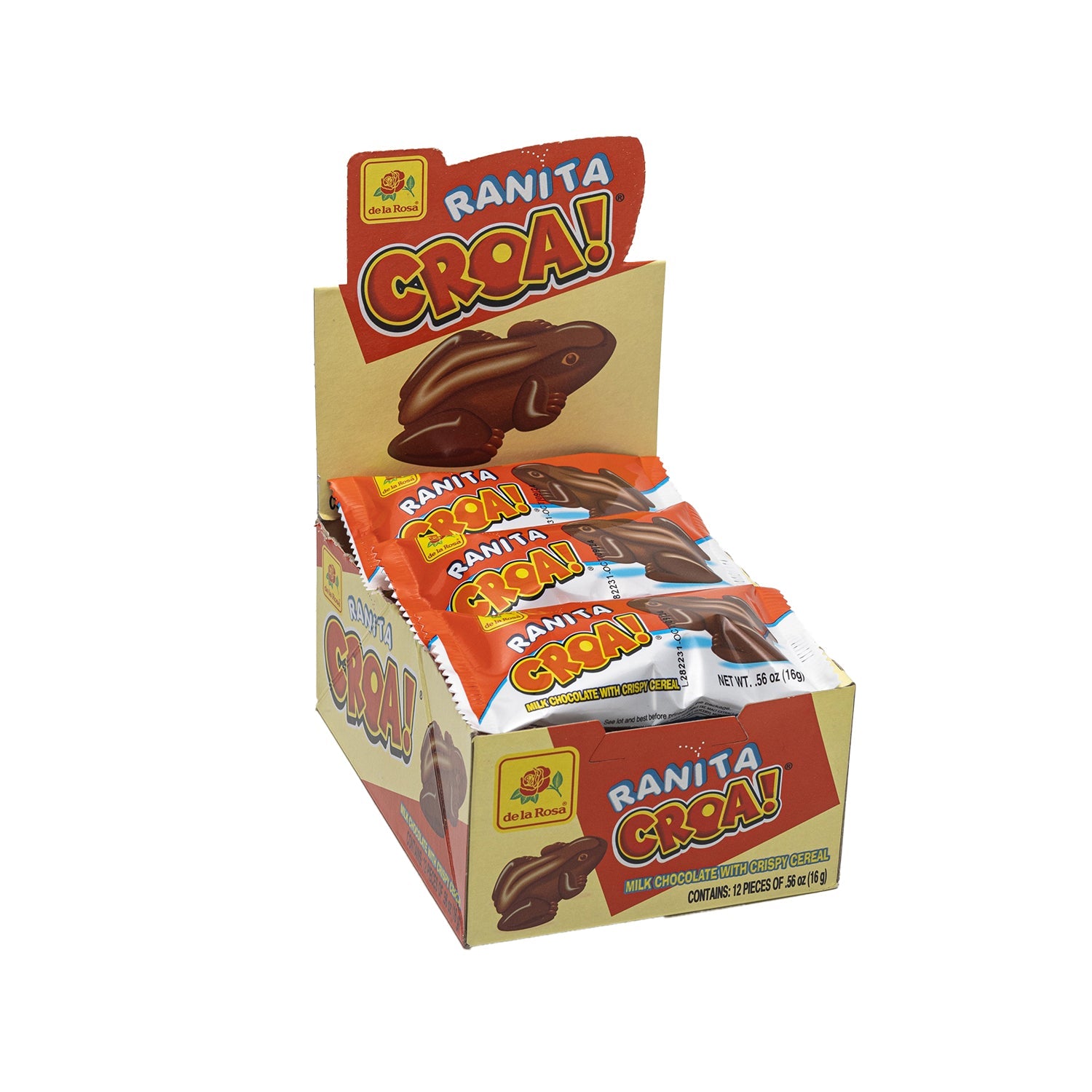De La Rosa Ranita Croa Candy | 12 Count Box | Mexican Tamarind Candy | Sweet & Sour Treat for Kids & Adults | Perfect for Parties, Snacks & Gifts