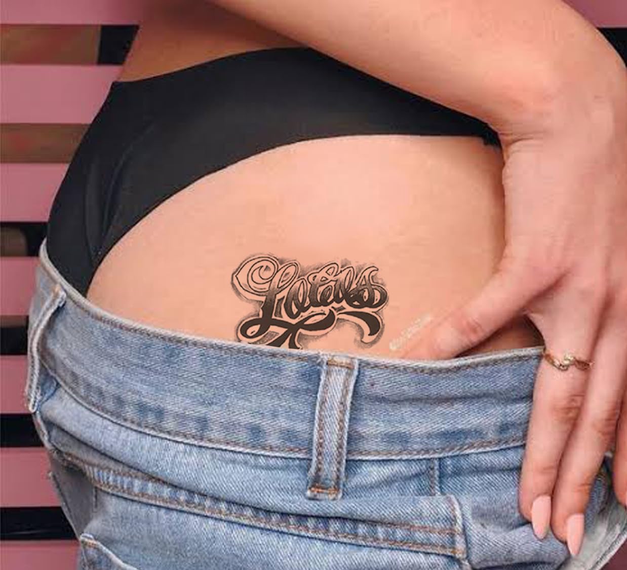 3D Temporary Tattoo Stickers for Men & Women - Waterproof Fake Tattoos with Flowers, Butterflies, Stars & Angel Designs - Dark Desire & Honeymoon Collection - Realistic Body Art (21x15cm) - Perfect for Parties, Cosplay, Halloween & Summer Beach Looks
