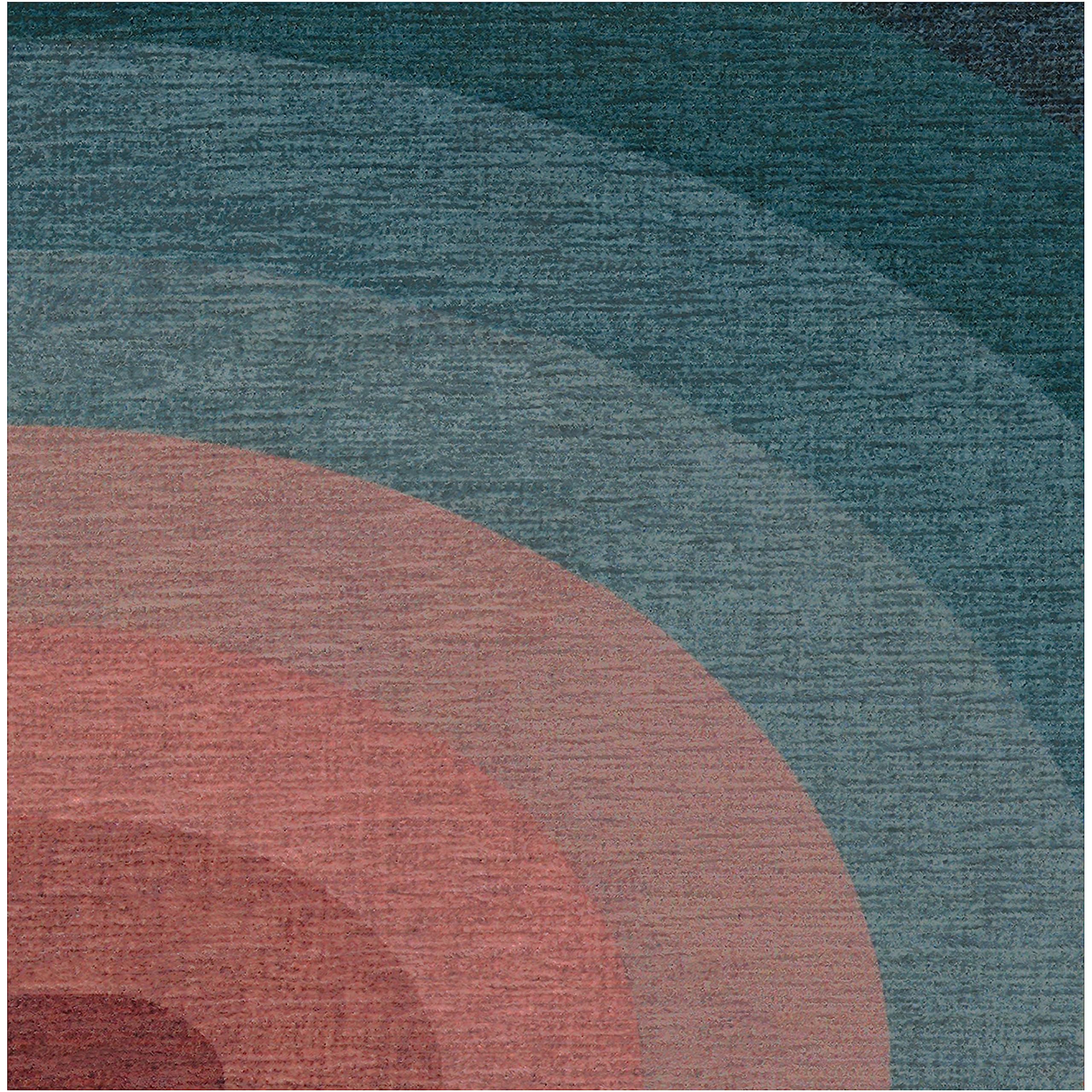 Ruggable Washable 6x9 Area Rug - Absida Teal | Premium Non-Slip Rug for Living Room, Bedroom, Kitchen, Office & Classroom | Waterproof & Machine Washable with Gripper Pad | Perfect for High Traffic Areas & Pet-Friendly Homes