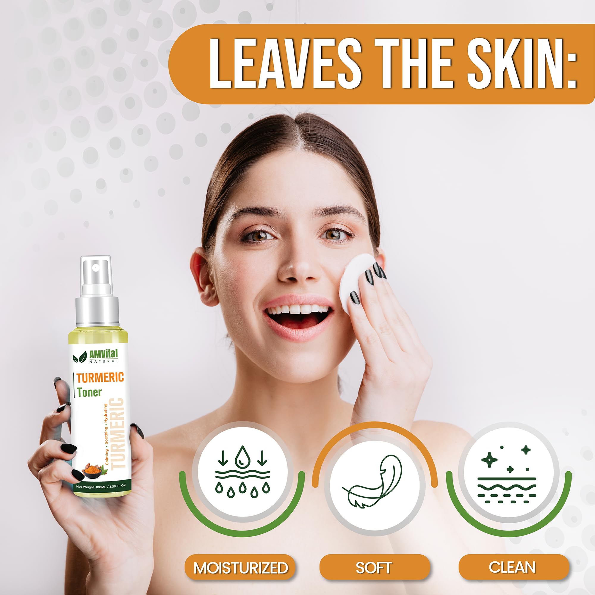 Turmeric Toner for Oily Skin - Natural Dark Spot Treatment & Acne Solution | Herbal Facial Toner to Brighten, Balance & Revitalize Skin | Perfect for Daily Skincare Routine & Post-Acne Care