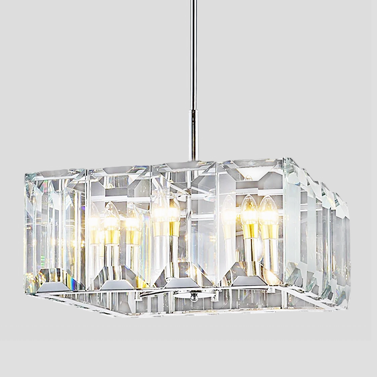 Apricity Crystal Square Chandelier 24