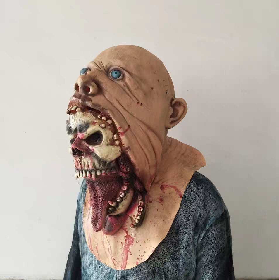 Scary Halloween Ghost Mask for Adults - Realistic & Spooky Costume Accessory for Parties & Haunted Houses