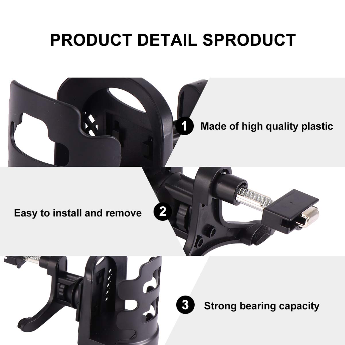 Garneck 1-Piece Car Cup Holder with Phone Stand - Insulated Beverage Container for Hot & Cold Drinks - Perfect for Road Trips, Commuting and Office Use