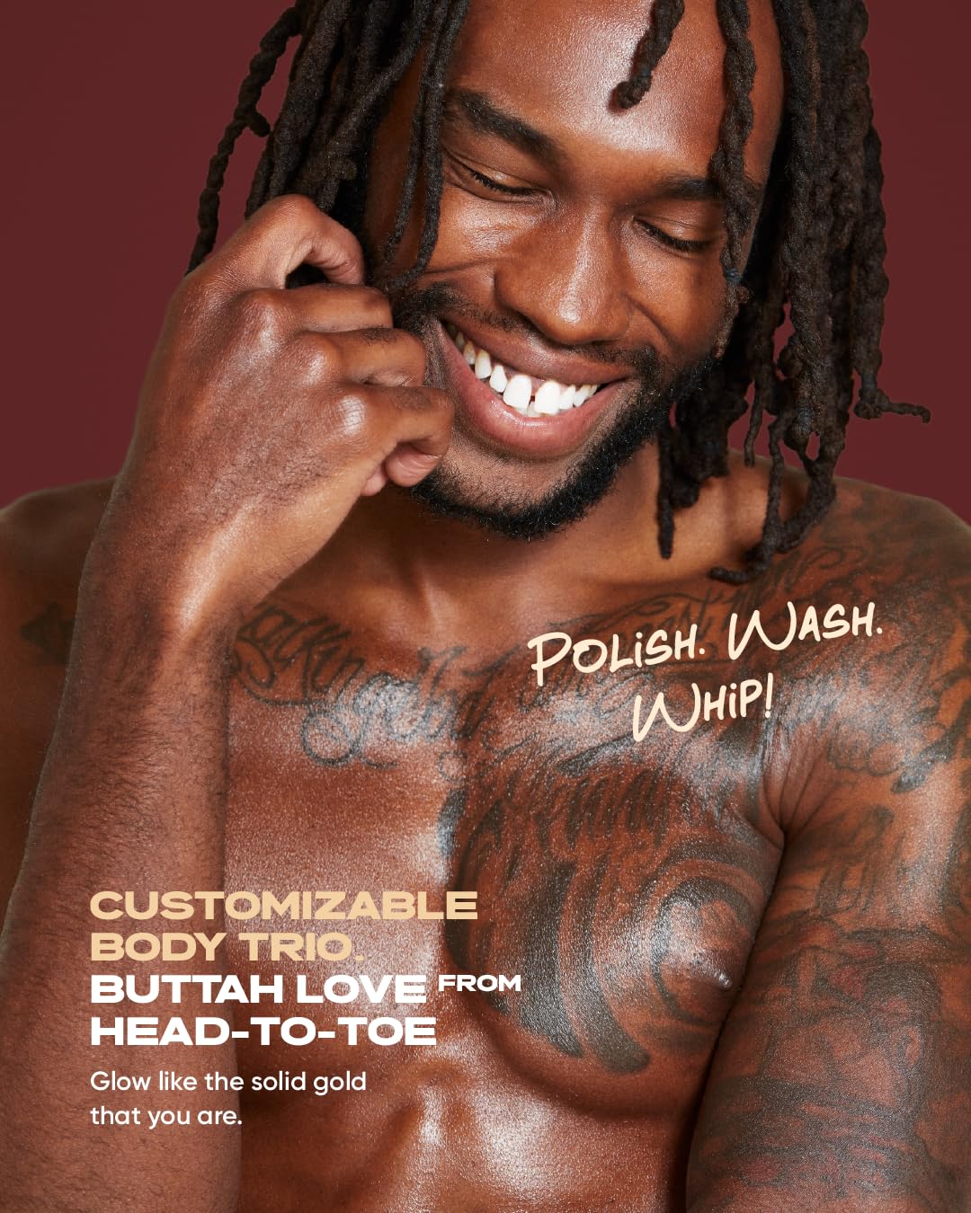 **Buttah Skin by Dorion Renaud - Buttah Body Trio for Melanin-Rich Skin | Egyptian CocoShea Body Wash (10oz) | Oatmeal Shea Bar (100g) | Whipped Body Butter (4oz) | Black-Owned Skincare for Men & Women | Hydrating & Nourishing for Daily Use**